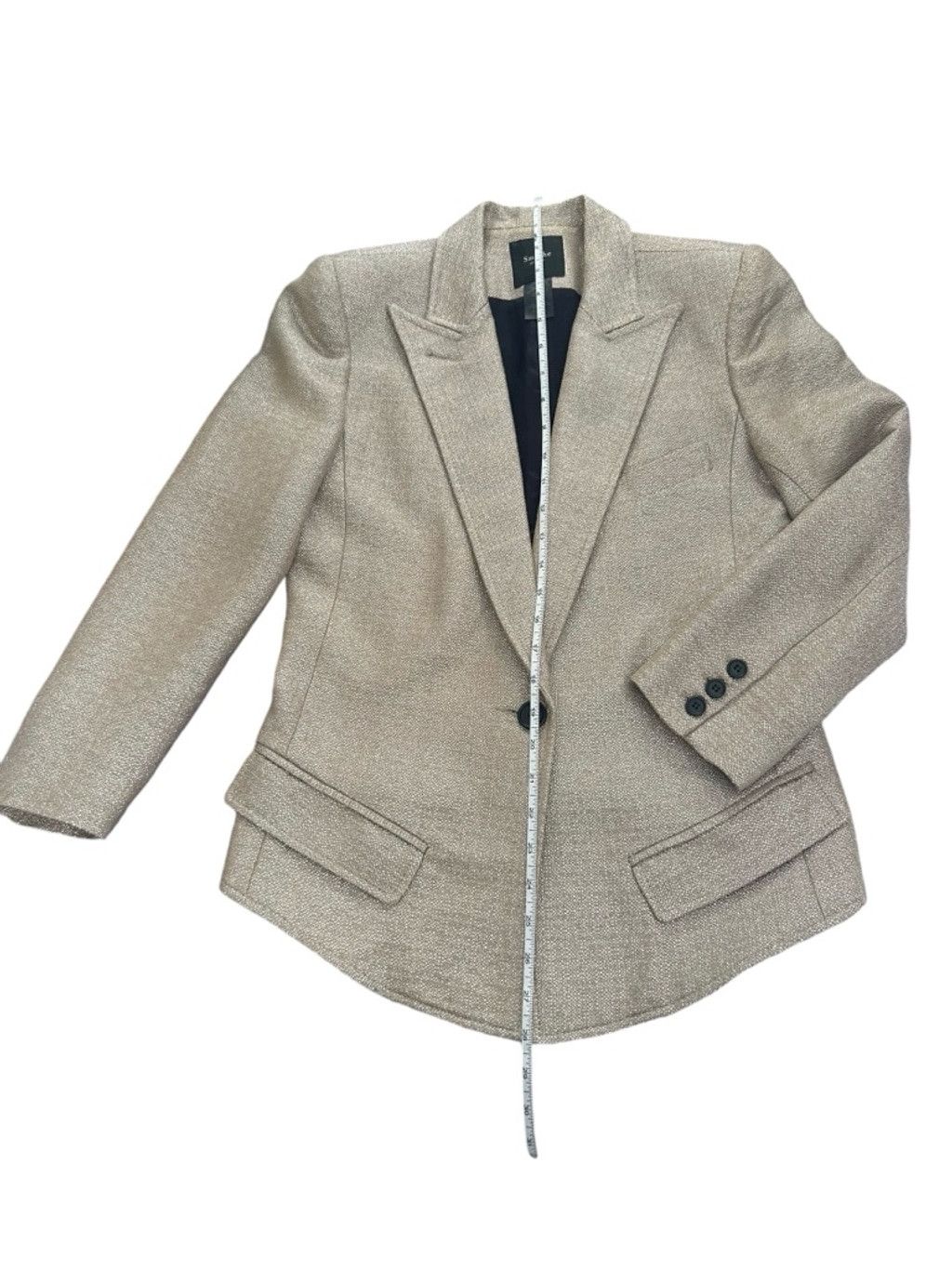SMYTHE Smythe THE Golden Blazer Size 6 - Worn Once ! Size M / US 6-8 / IT 42-44 - 8 Thumbnail