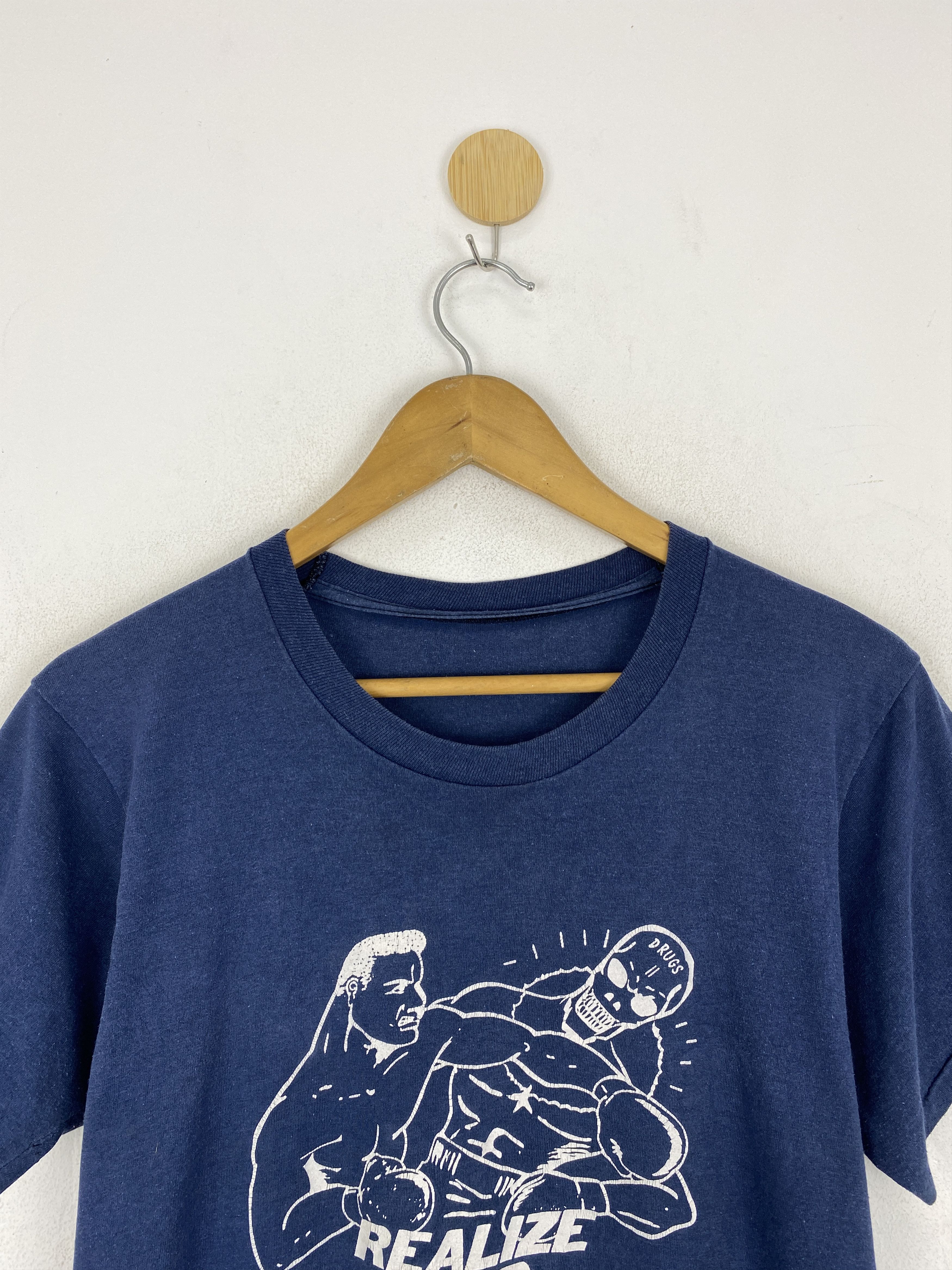Vintage Vintage 80s Tyrell Biggs American Boxing Fighter Tee TA0569 Size US XS / EU 42 / 0 - 2 Thumbnail