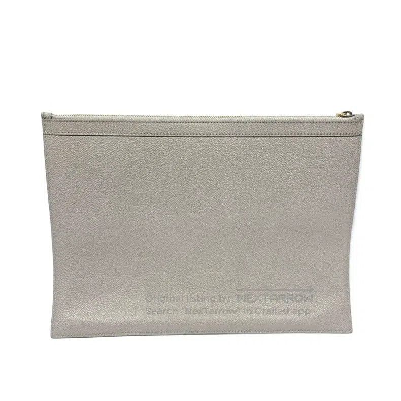 Thom Browne Thom Browne Pebble-textured clutch bag Size ONE SIZE - 2 Thumbnail