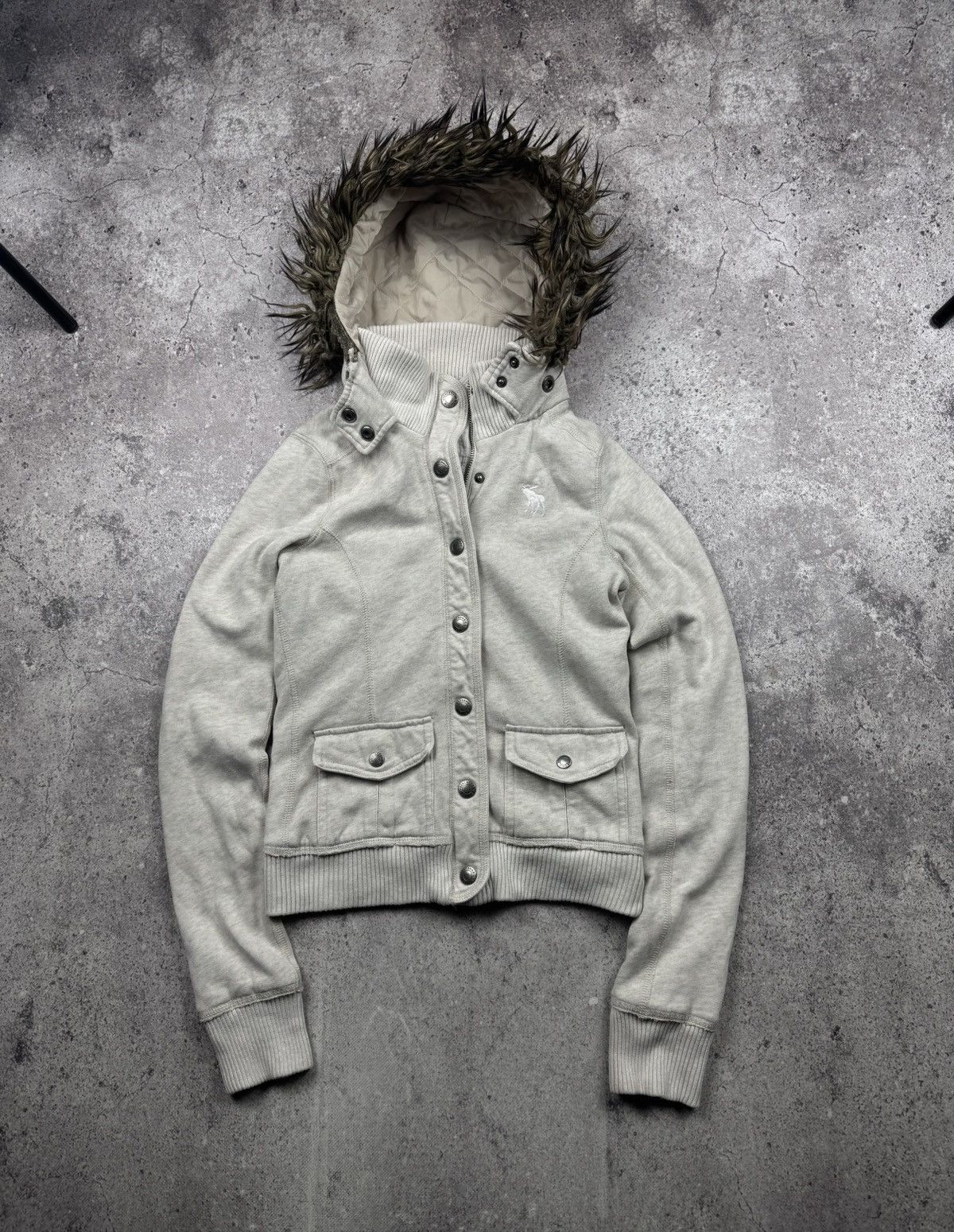 Abercrombie & Fitch 🔥 If six was nine Style Abercrombie & Fitch fur Zip Hoodie Size US S / EU 44-46 / 1 - 1 Thumbnail