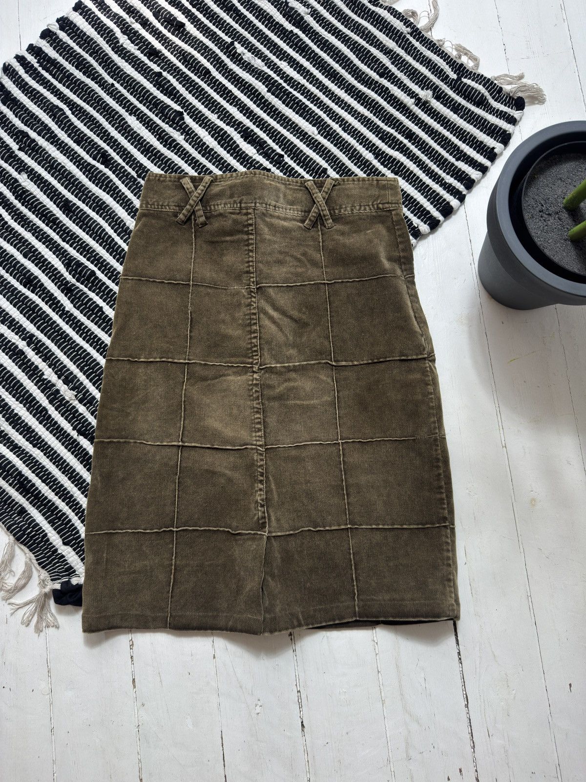 Cop Copine VINTAGE VELVET COP COPINE 2000s MIDI SKIRT Size 28" / US 6 / IT 42 - 5 Thumbnail