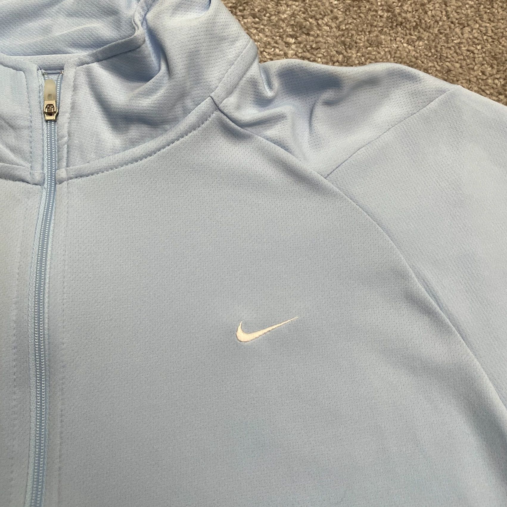 Nike Nike Performance Dri-Fit 1/2 Zip Active Jacket Womens XL Light Blue Athletic Run Size XL / US 12-14 / IT 48-50 - 4 Thumbnail