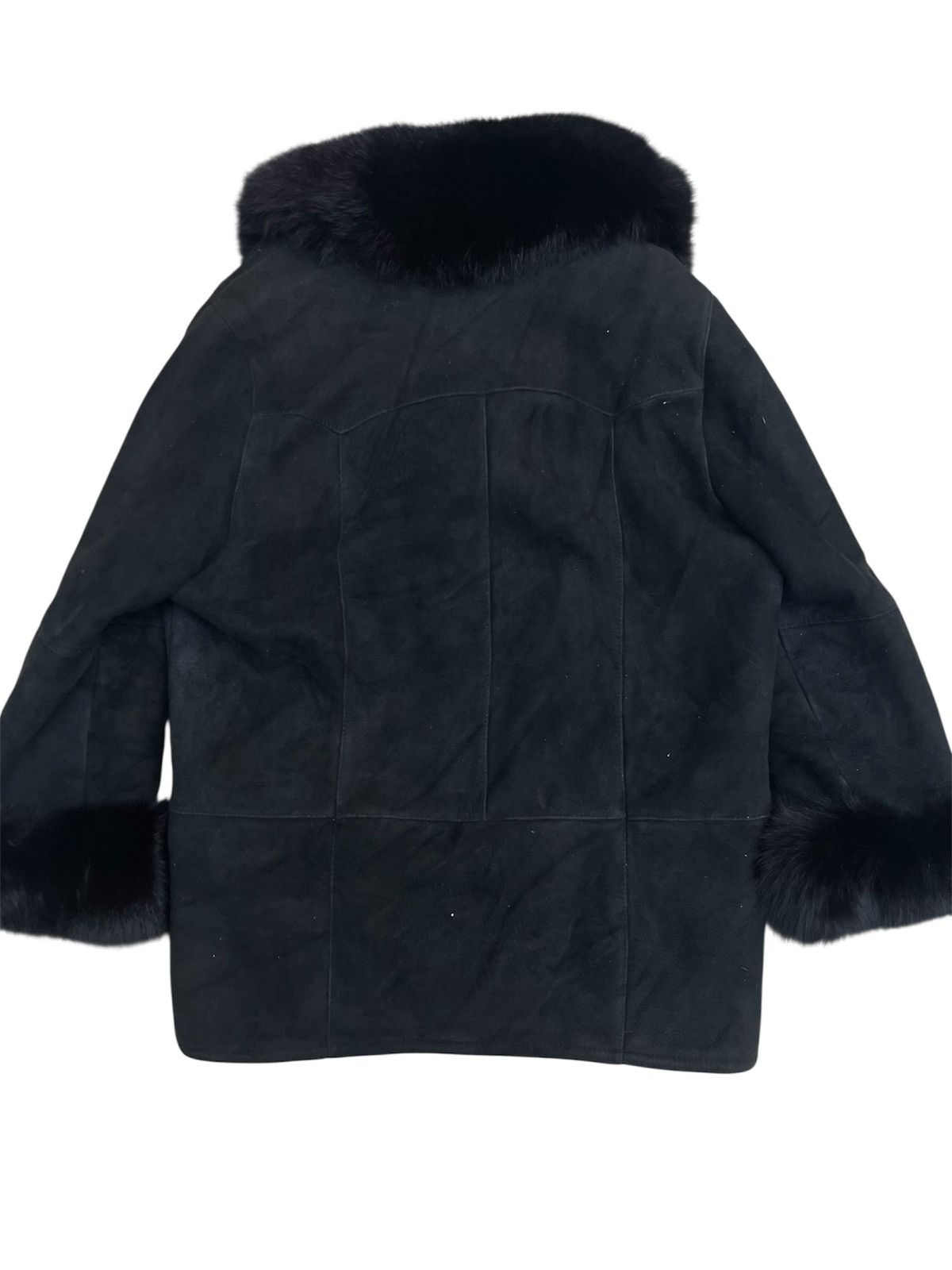 Japanese Brand GARETH Black Suede Fur Collar Japan Label Capricho Shinkawa Size M / US 6-8 / IT 42-44 - 4 Thumbnail