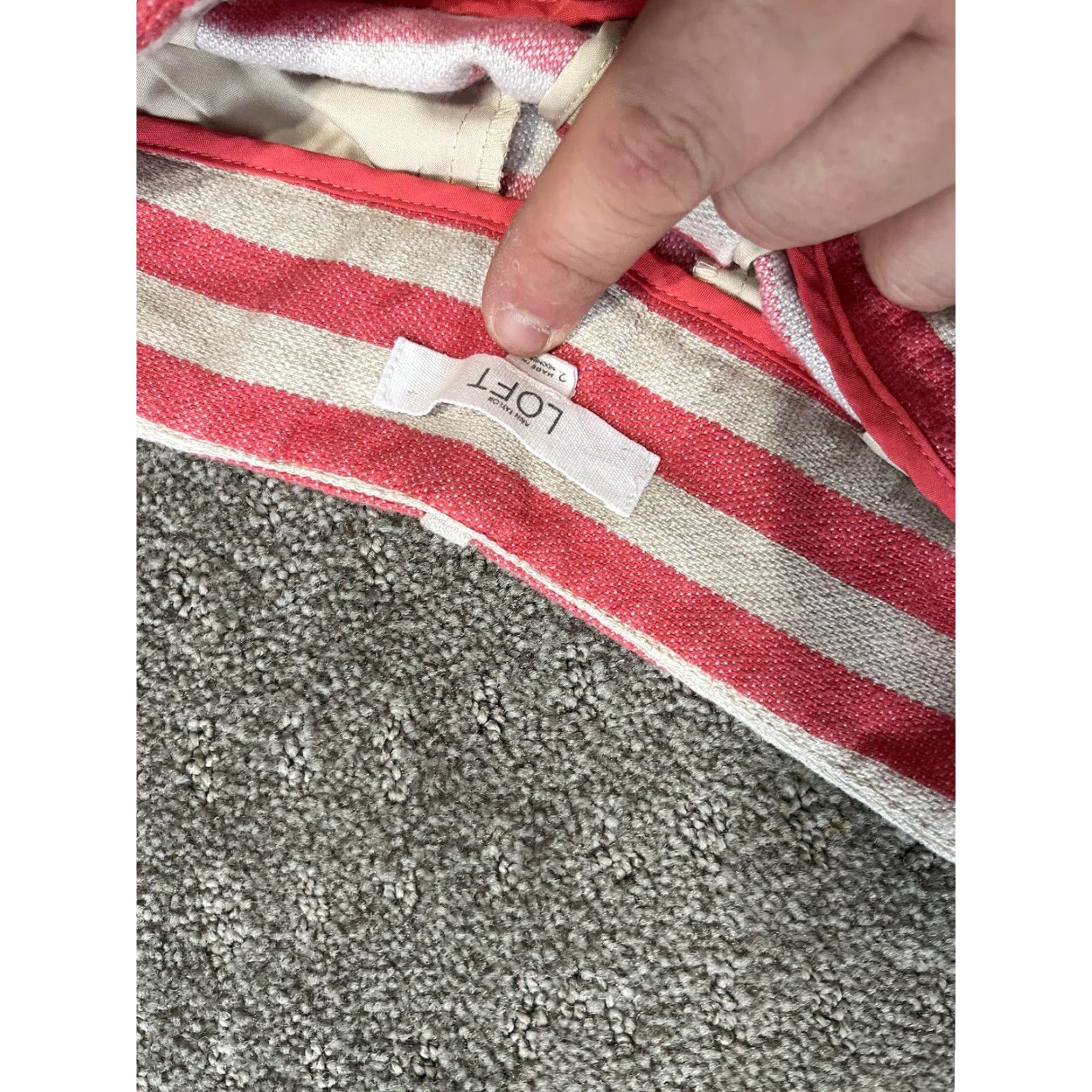 Loft LOFT Riviera Short Striped Linen Blend Shorts Size 2 Multicolor Adult Regular Mid Rise Chino 4in Inseam Mens Womens Girls Boys? Size 26" / US 2 / IT 38 - 3 Thumbnail