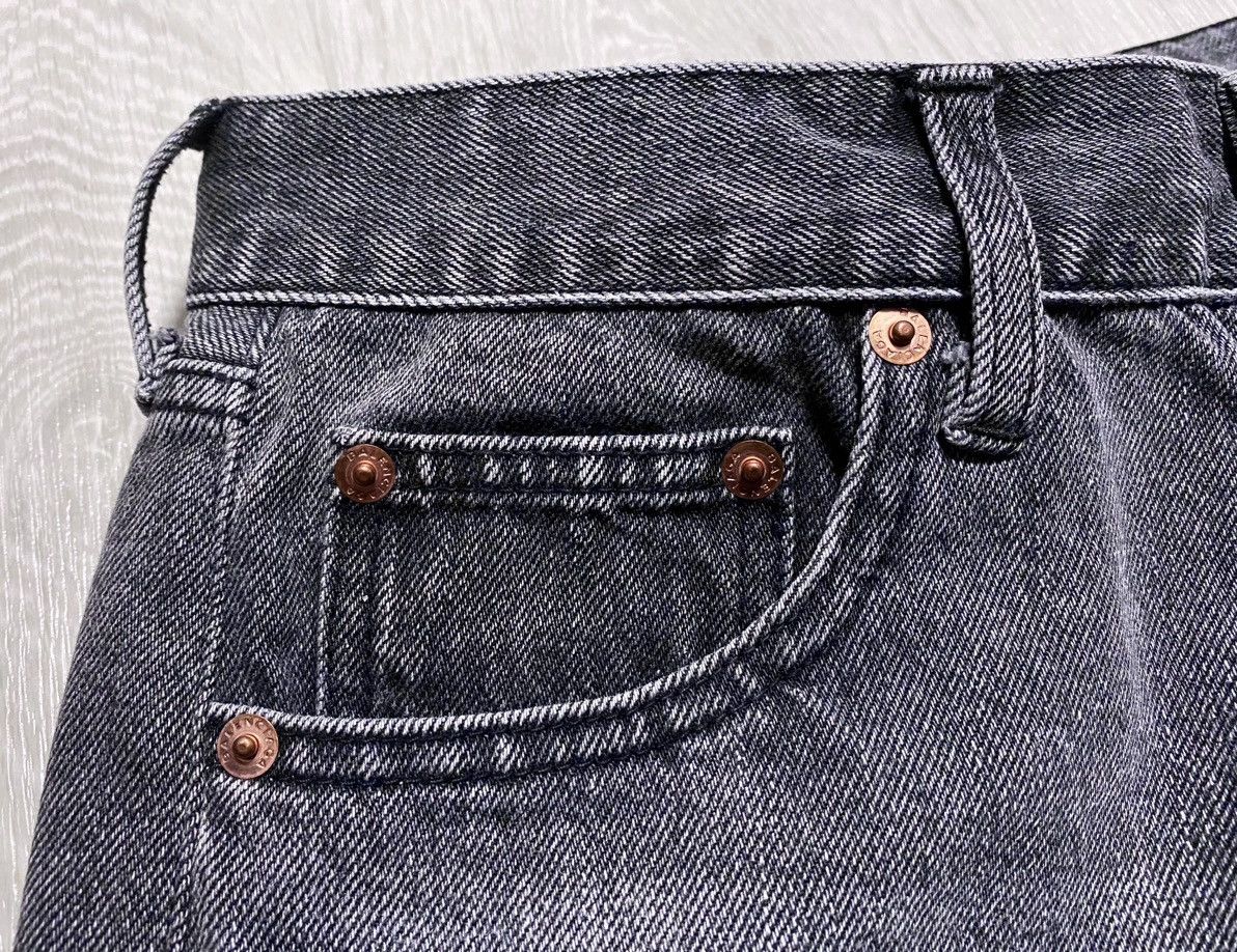 Balenciaga Unisex Balenciaga FW’17 Archetype Graphite Black Denim Jeans Size US 28 / EU 44 - 7 Thumbnail