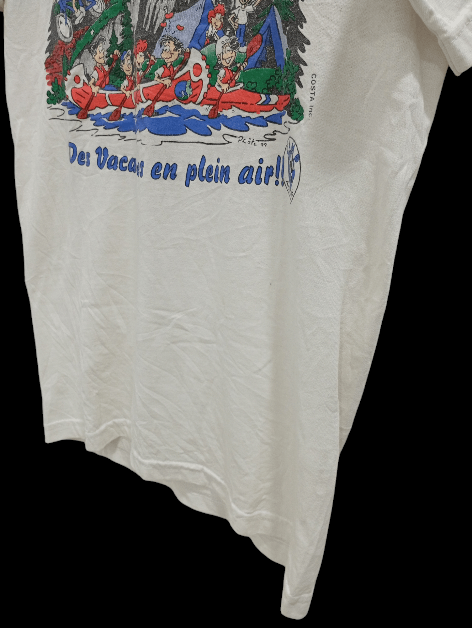 Fruit Of The Loom × Vintage 🔥🔥Vintage 90s Camp Air - Eau Bois T-Shirt Size US S / EU 44-46 / 1 - 11 Thumbnail