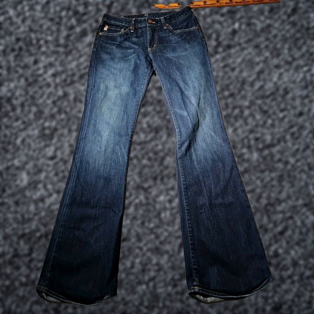 Denime BIG STAR Jeans Womens Size 29 Regular Blue Honey Flare Denim Rodeo Western Pant - Pre-Owned, Excellent Condition, Measurements Provided Size 29" - 1 Thumbnail