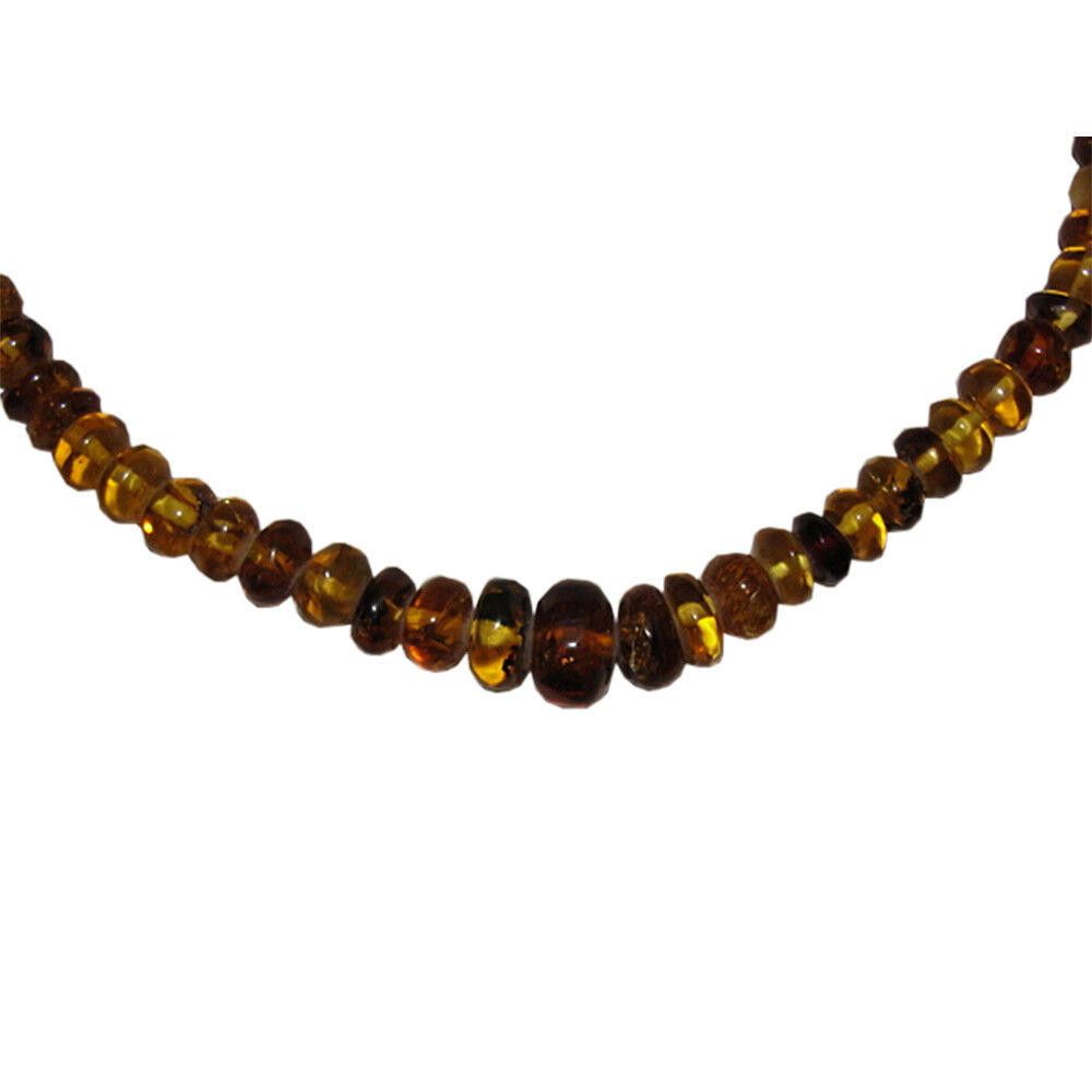Handmade Mexican Chiapas Amber Cylinder Bead Necklace Size ONE SIZE - 2 Thumbnail