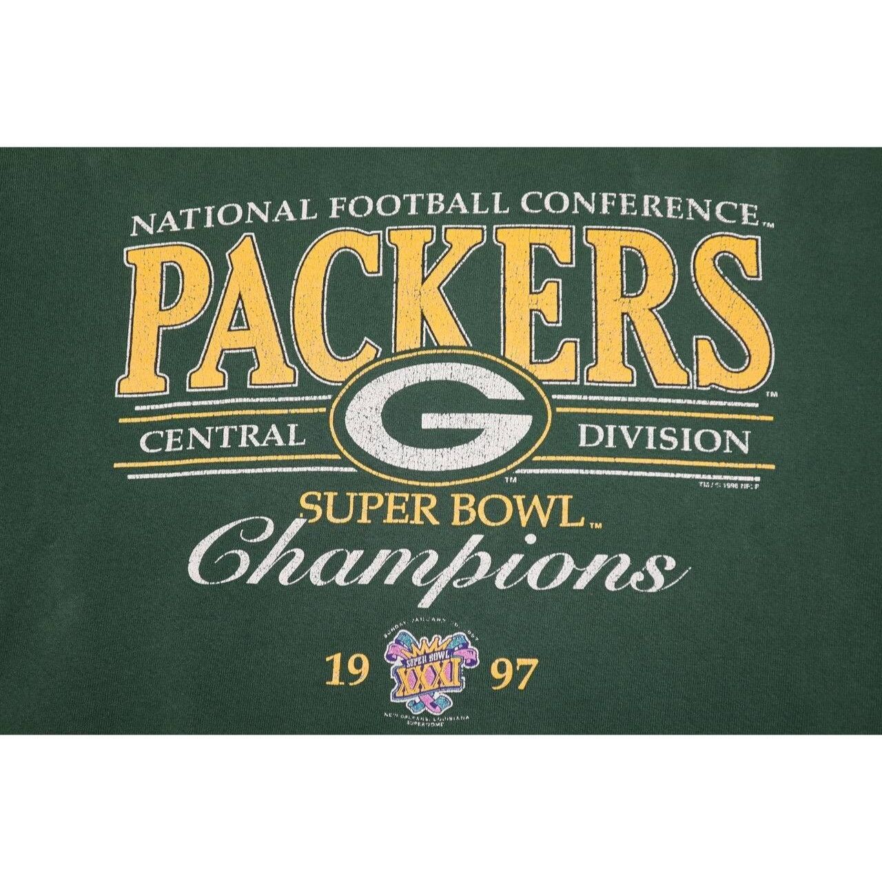 Vintage Vintage 90s Green Bay Packers NFC Champions 1997 Sweatshirt Size US L / EU 52-54 / 3 - 4 Thumbnail