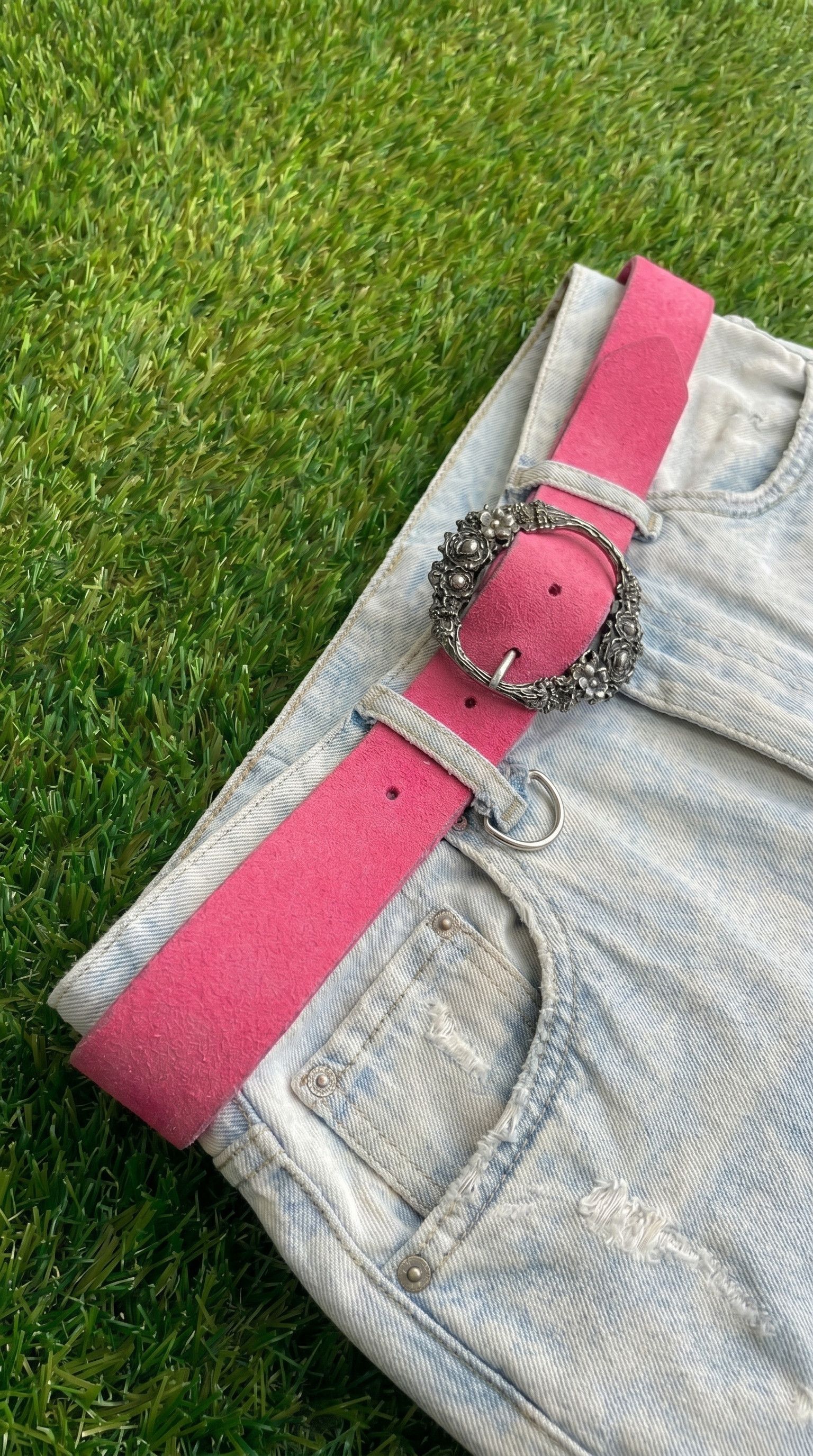 Other Hot Pink Western Buckle Y2K Belt Size ONE SIZE - 3 Thumbnail