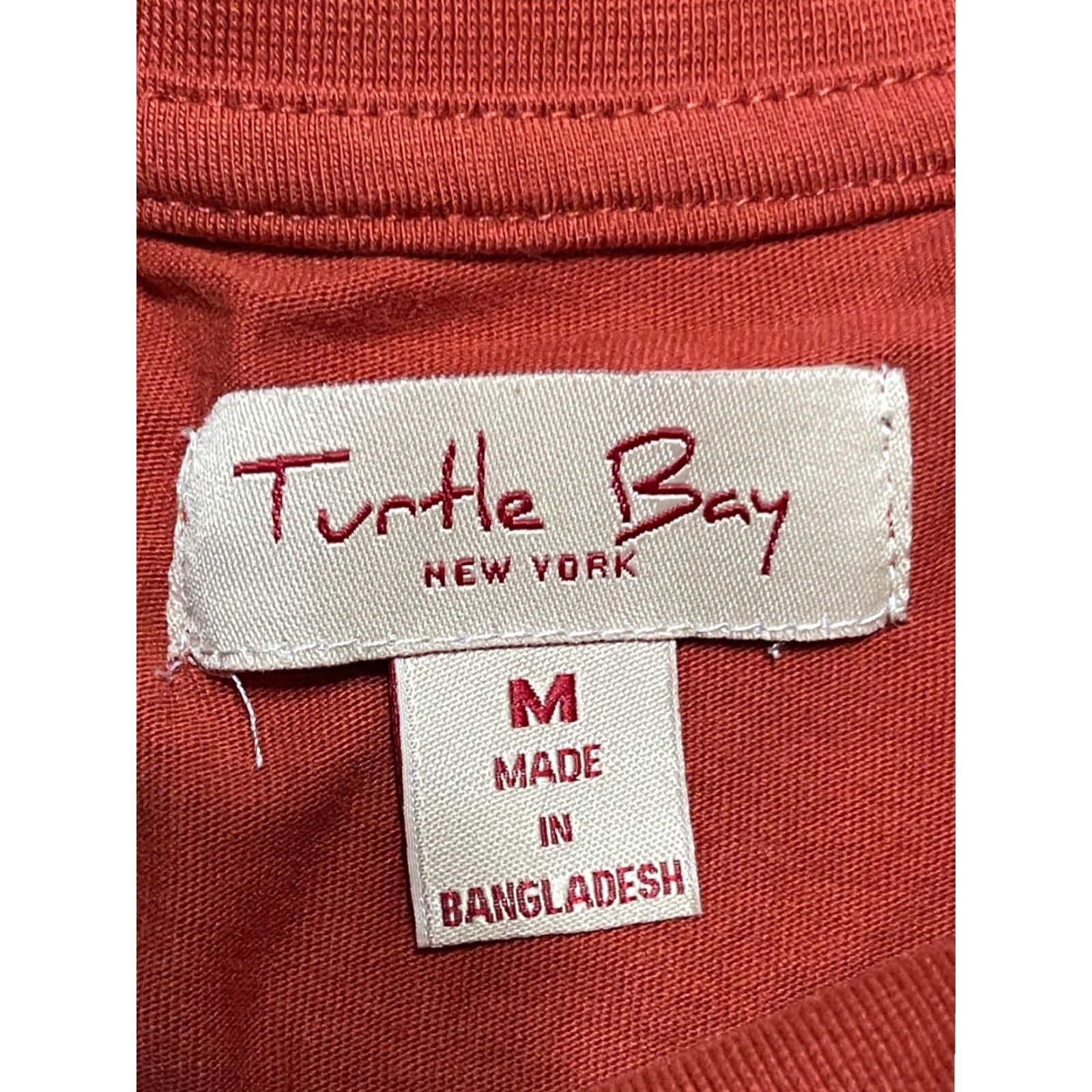 Sea New York Turtle Bay New York Shirt Mens Size M Orange Pullover Sleeveless T-Shirt Size US M / EU 48-50 / 2 - 5 Thumbnail