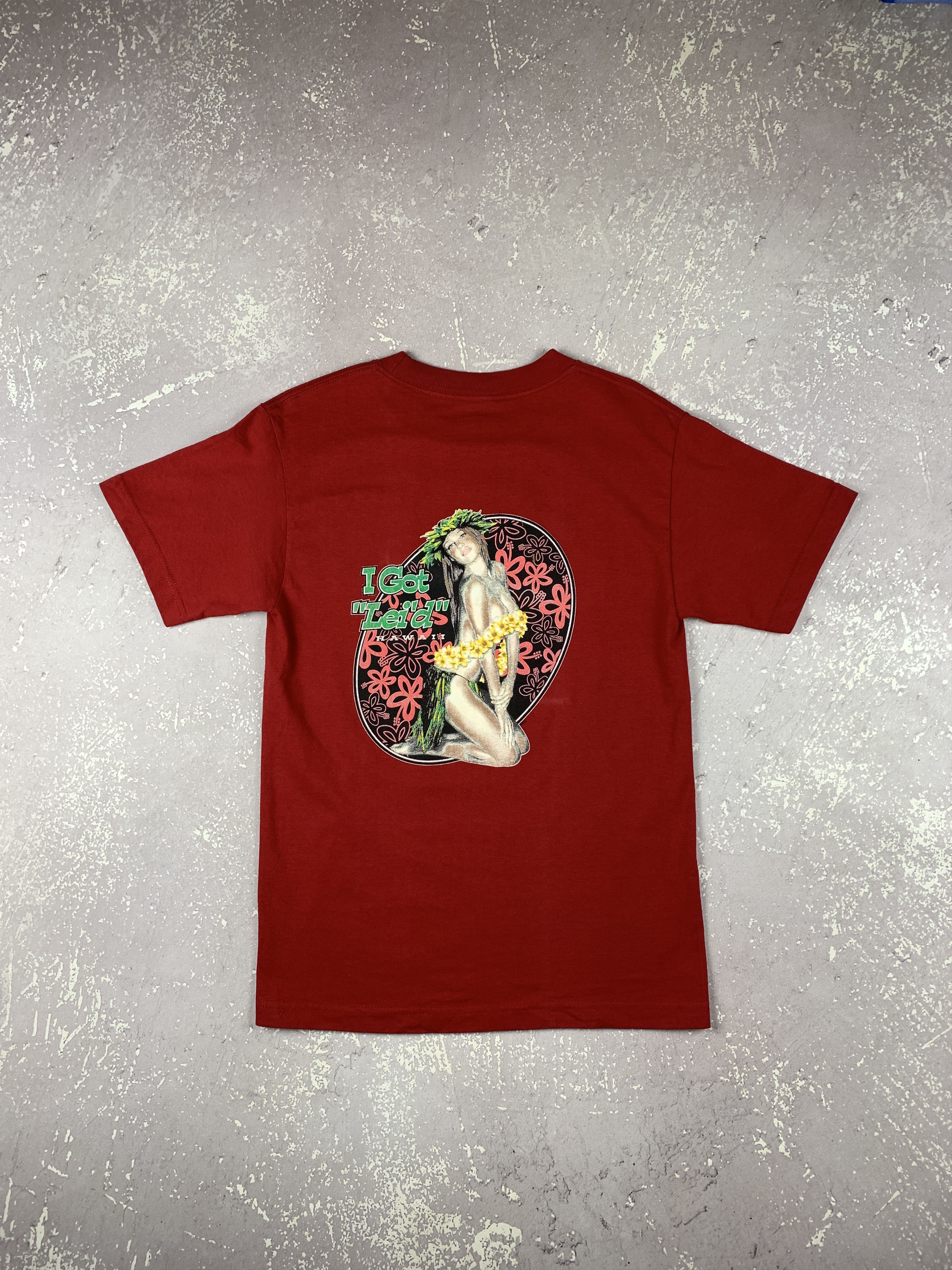 Vintage Vintage Y2K 90s I Got Leid Hawaiian T Shirt Mens Small Red Size US S / EU 44-46 / 1 - 1 Thumbnail