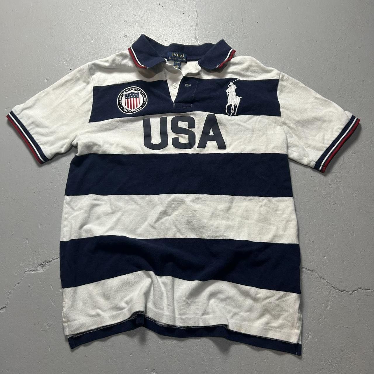 Polo Ralph Lauren × Vintage Chief Keef Style Striped Polo Size US M / EU 48-50 / 2 - 1 Thumbnail