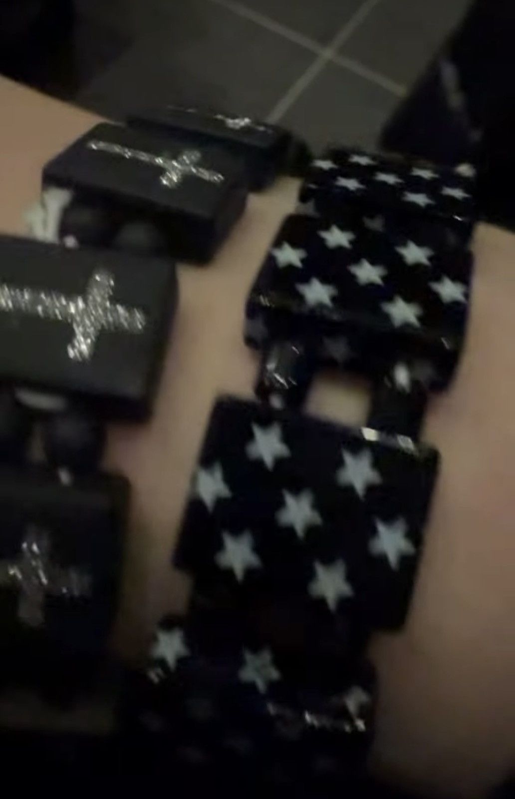 1199 Bazo 1199 Diamond Crosses Bracelet Size ONE SIZE - 3 Thumbnail