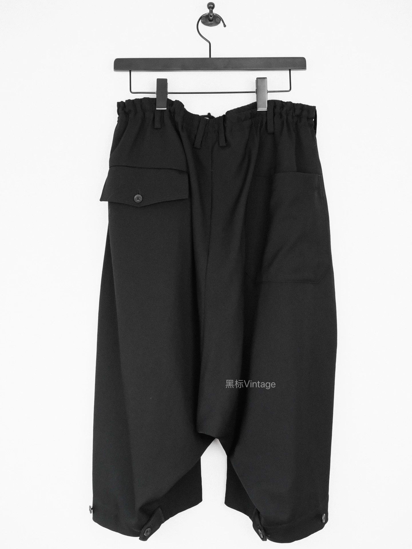 Yohji Yamamoto Yohji Yamamoto 25aw Vintage Drawstring Wide Leg 8pt Pants Size US 32 / EU 48 - 2 Thumbnail