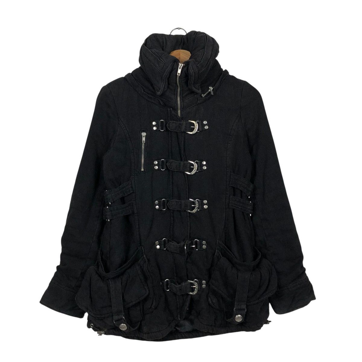 Hysteric Glamour 🔥BACKS BIKER JACKET CARGO BUTTON PUNK DESIGN Size US M / EU 48-50 / 2 - 3 Thumbnail