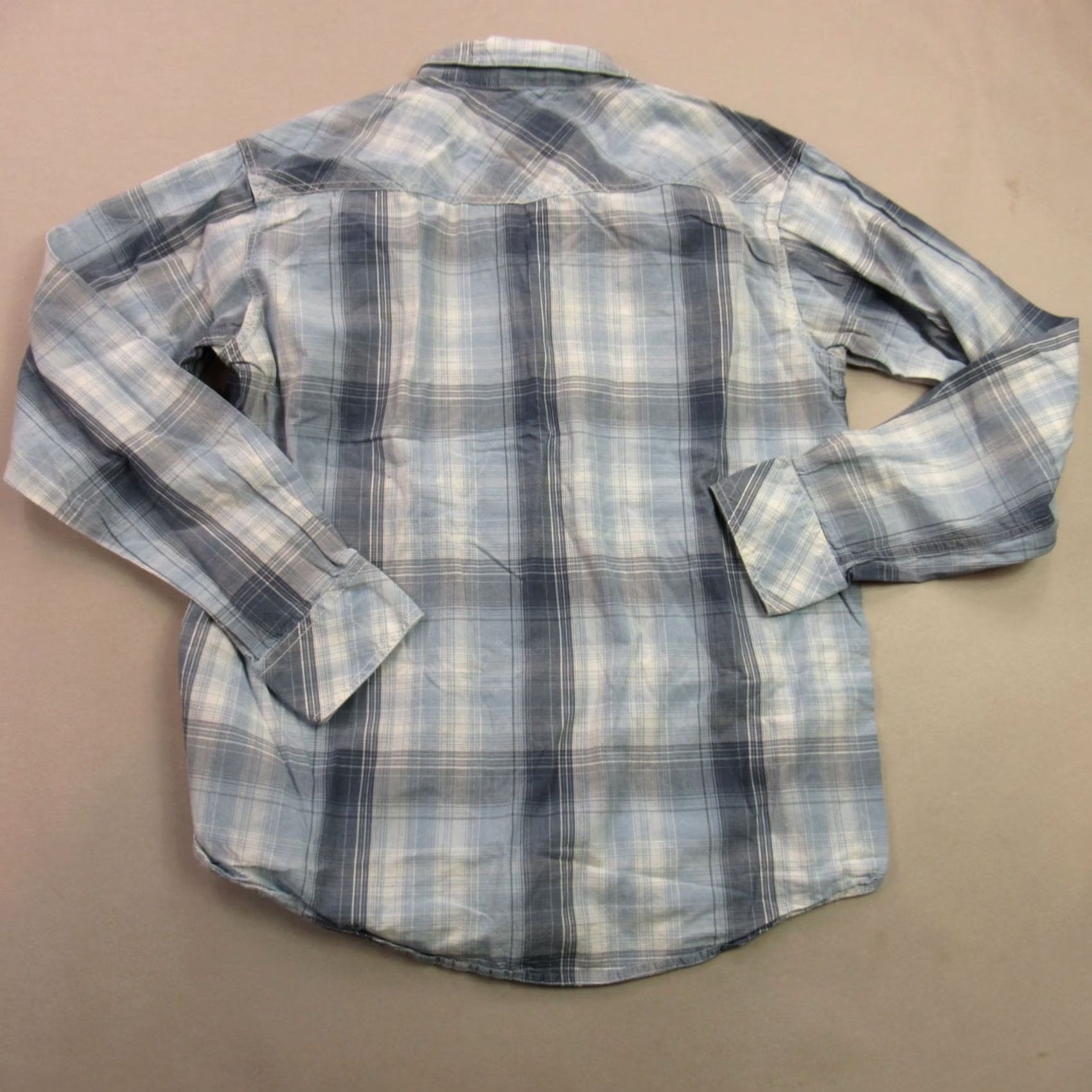 Ariat Ariat Shirt Mens Large Long Sleeve Button Front Plaid Pockets Blue Casual Size US L / EU 52-54 / 3 - 5 Thumbnail