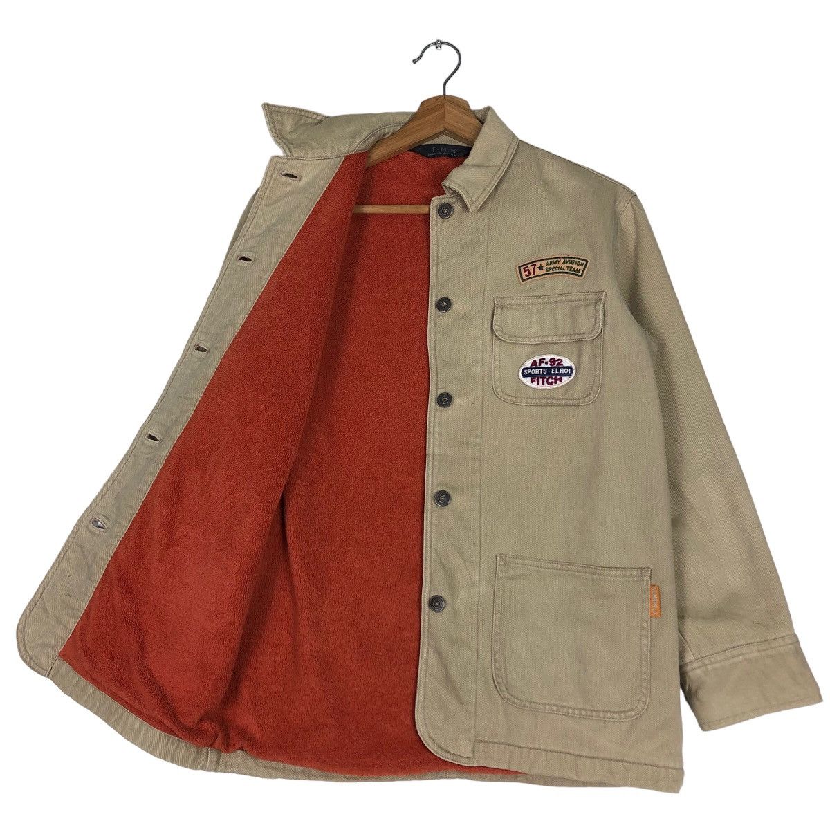 Hysteric Glamour 🔥Vtg Work Shirt Jacket Patches Nombreux Japan Made Size US M / EU 48-50 / 2 - 9 Thumbnail