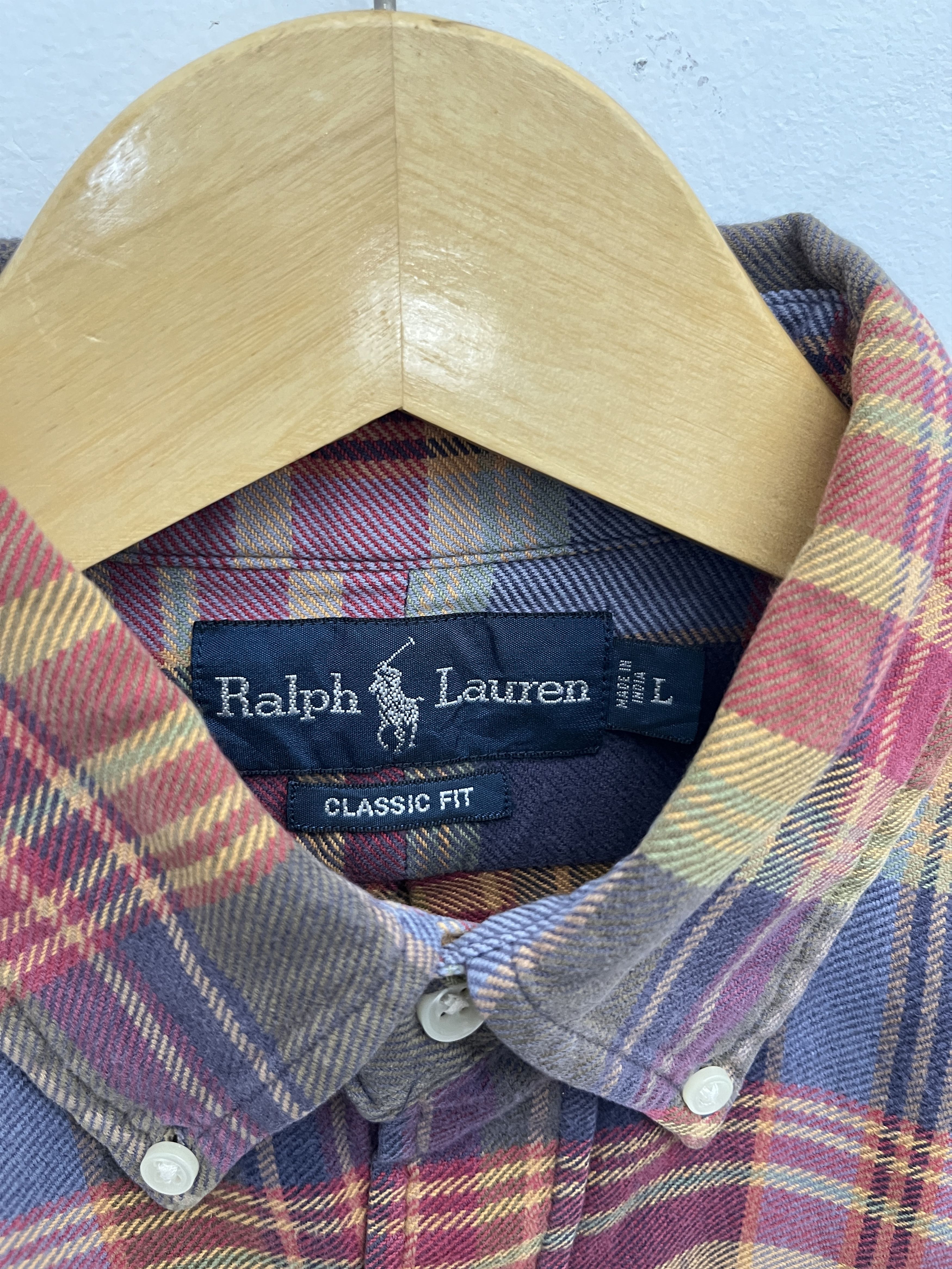 Ralph Lauren Vintage Ralph Lauren Classic Fit Plaid Flannel Shirt – L Size US L / EU 52-54 / 3 - 1 Thumbnail