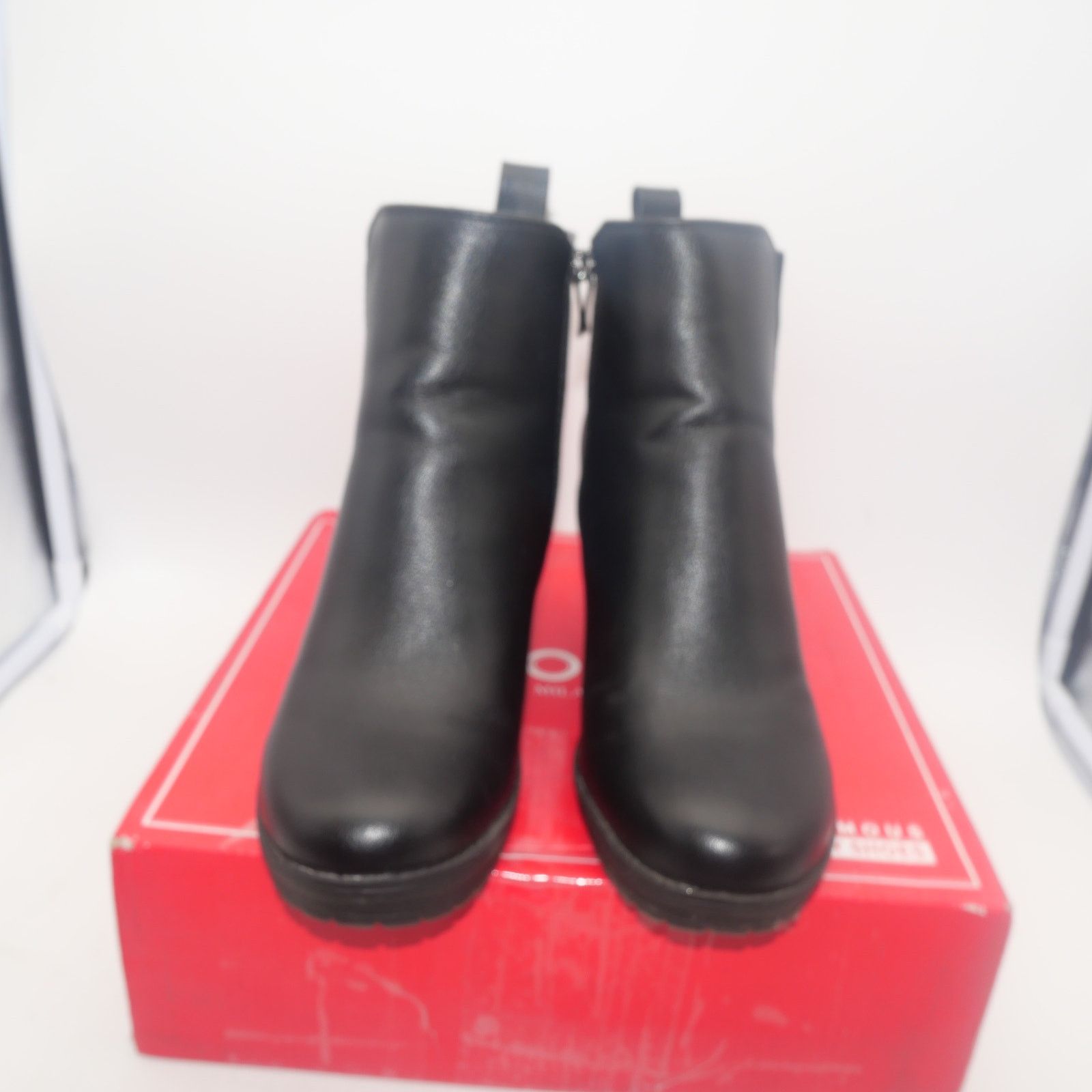 Other NEW Jeossy Black Ankle Booties Platform Chunky Heel Boots Size US 7 / IT 37 - 5 Thumbnail