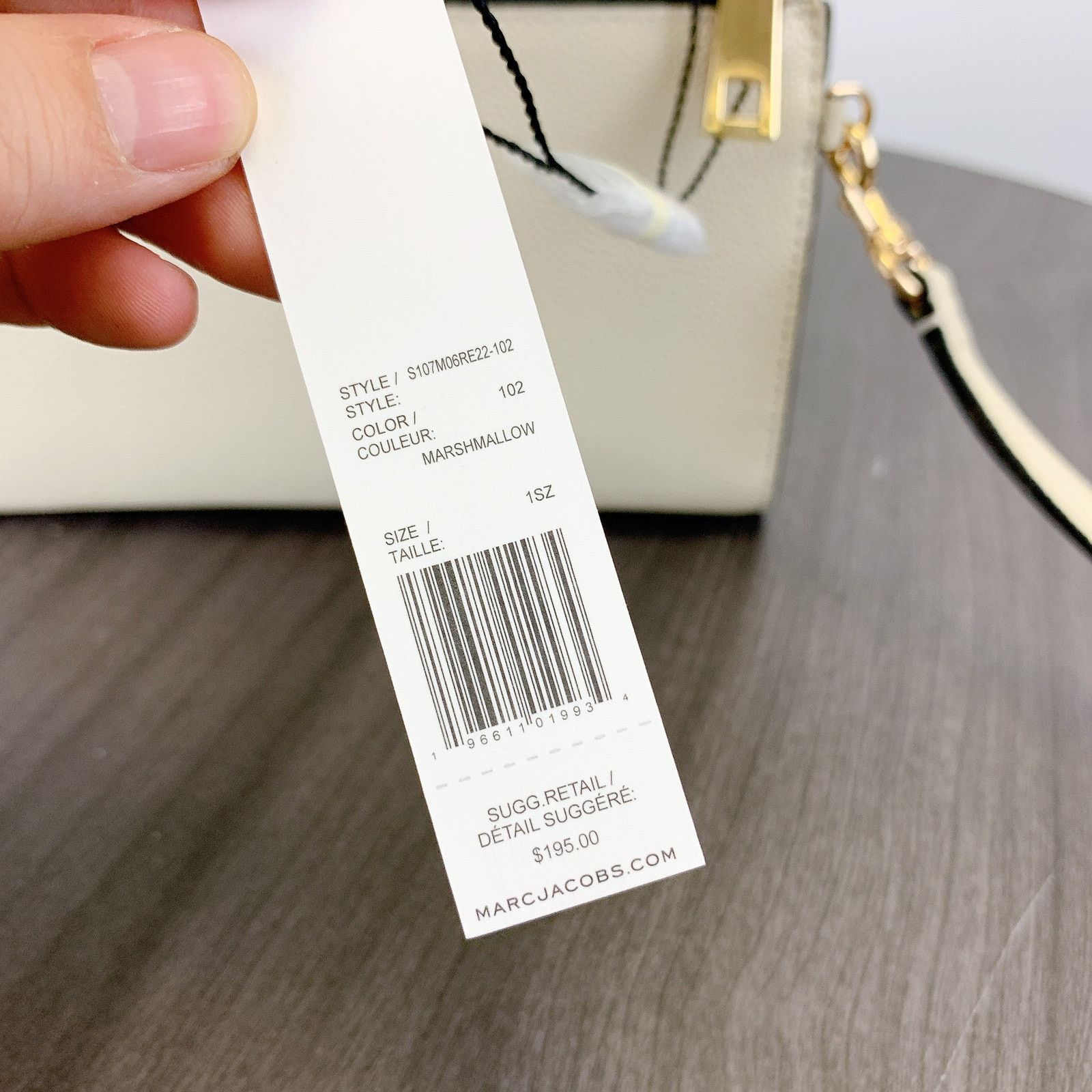 Marc Jacobs Marc Jacobs S107M06RE22-102 BRB Phone Wristlet Marchmallow Size ONE SIZE - 5 Thumbnail