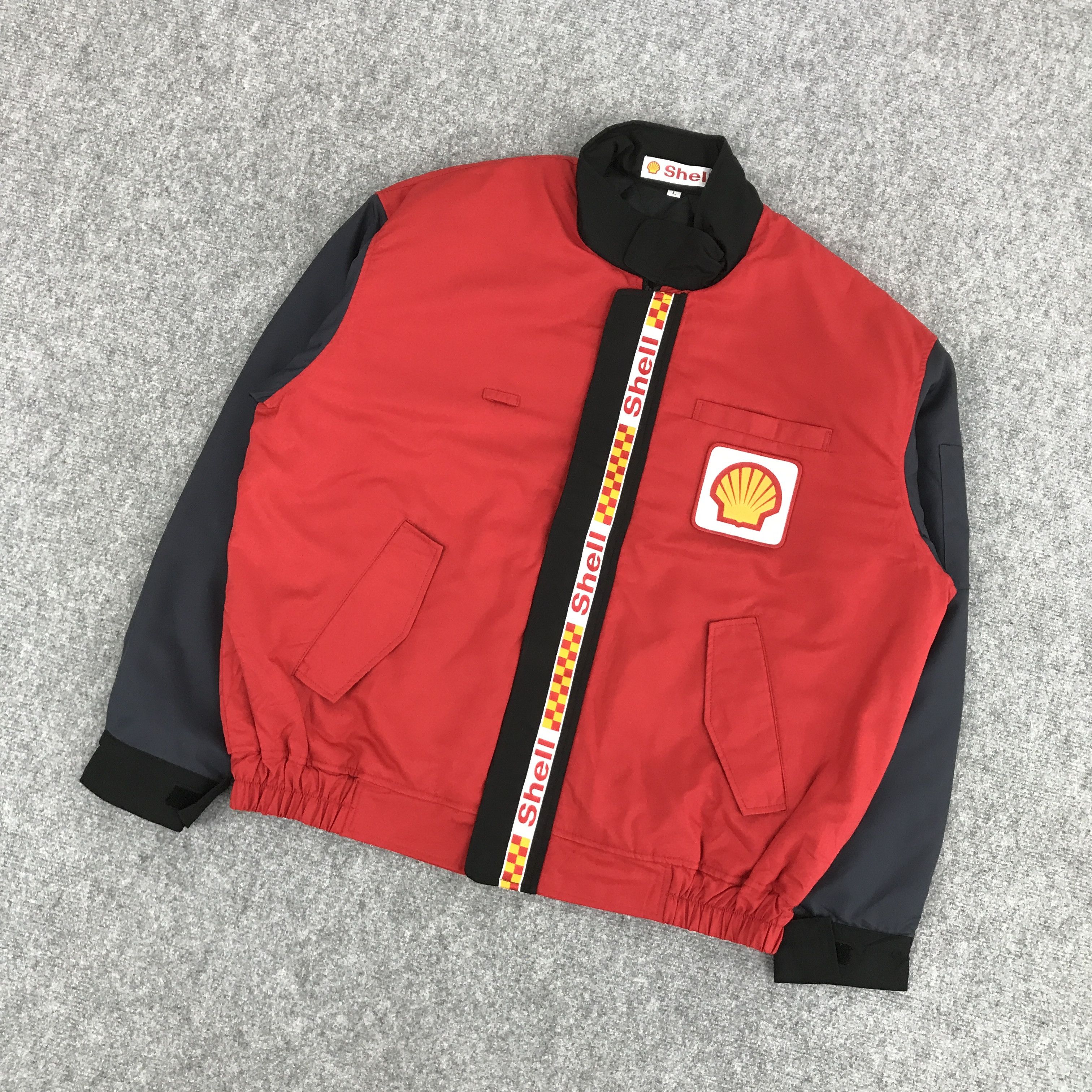 Japanese Brand VTG SHELL OIL BRAND RACING JACKET Size US L / EU 52-54 / 3 - 3 Thumbnail