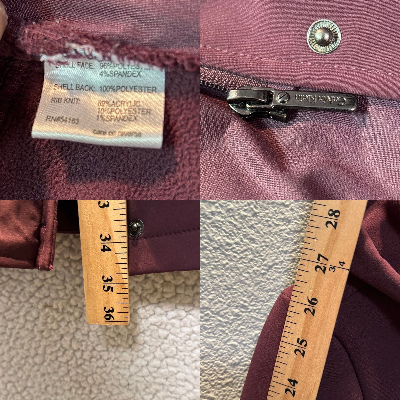 Calvin Klein Calvin Klein Trench Coat Women XS Red Water Resistant Belted Hooded Coat Long Zip Pockets Size XS / US 0-2 / IT 36-38 - 8 Thumbnail