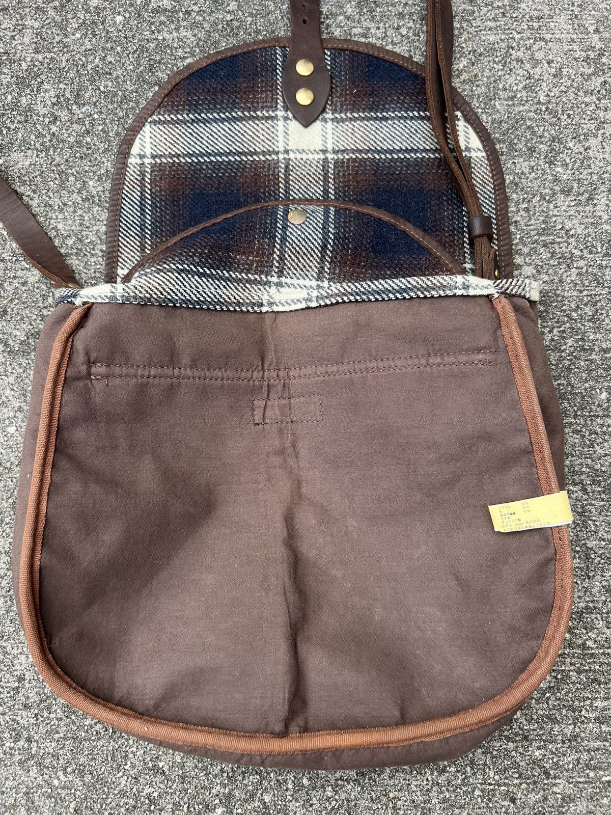 A.P.C. Vintage 2000s A.P.C. Shadow Plaid Sling Bag Size ONE SIZE - 20 Thumbnail