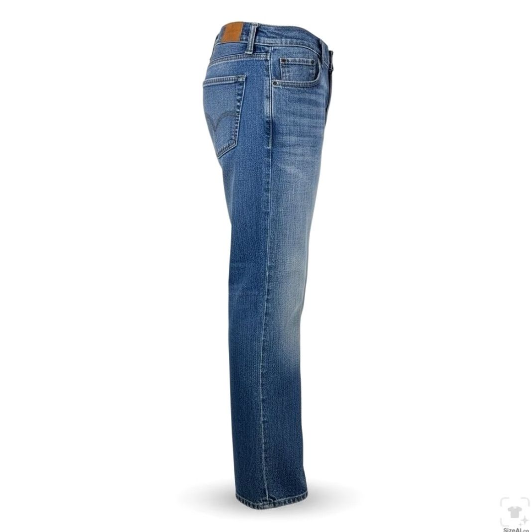Levi's Levis 527 Jeans Teens Blue Medium Wash Bootcut Slim Denim Zip Fly Adult? (clarify not included) Size US 33 - 3 Thumbnail