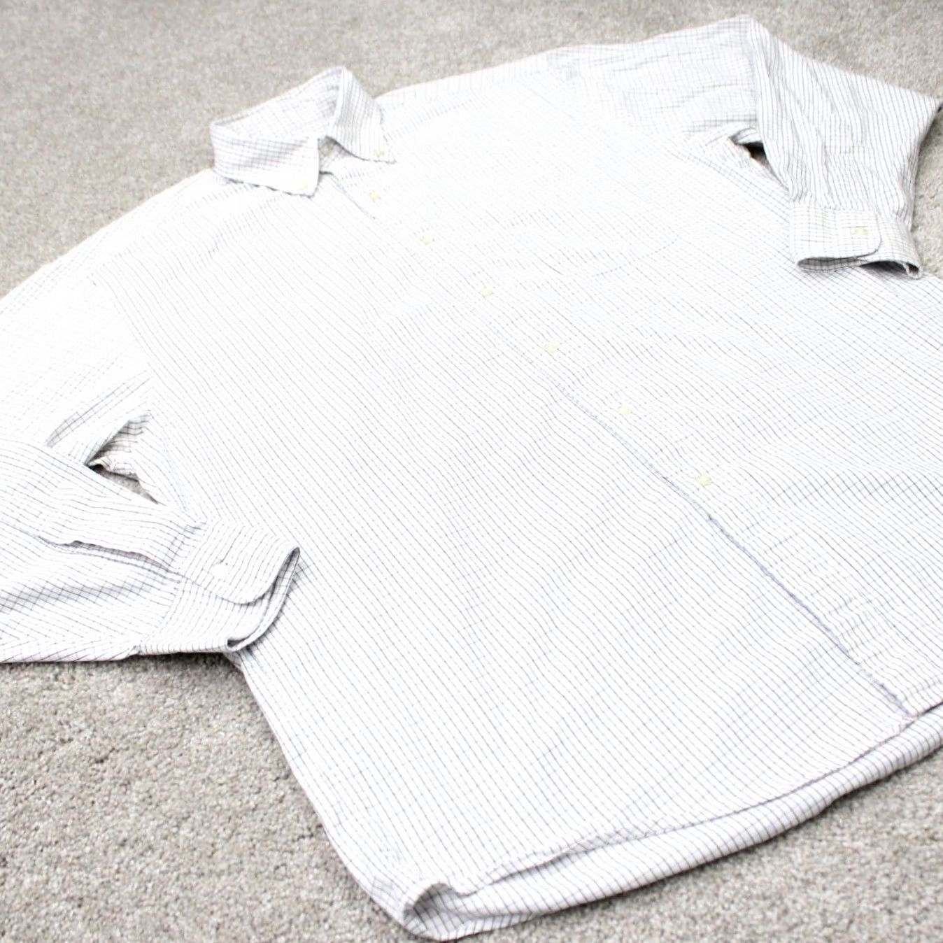 Brooks Brothers Brooks Brothers Shirt Mens 16-4 Blue/White Check Cotton Long Sleeve Relaxed Fit Button-Down Business Casual Workwear Size US L / EU 52-54 / 3 - 5 Thumbnail