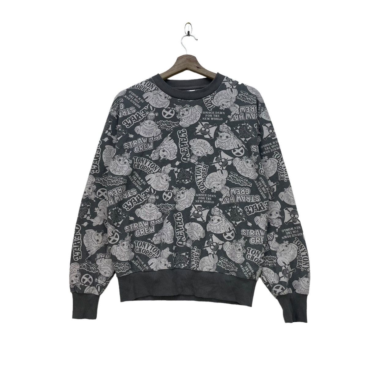 Anime × Cartoon Network Vintage Anime One Piece Full Print Sweatshirt Pullover Size US S / EU 44-46 / 1 - 1 Thumbnail