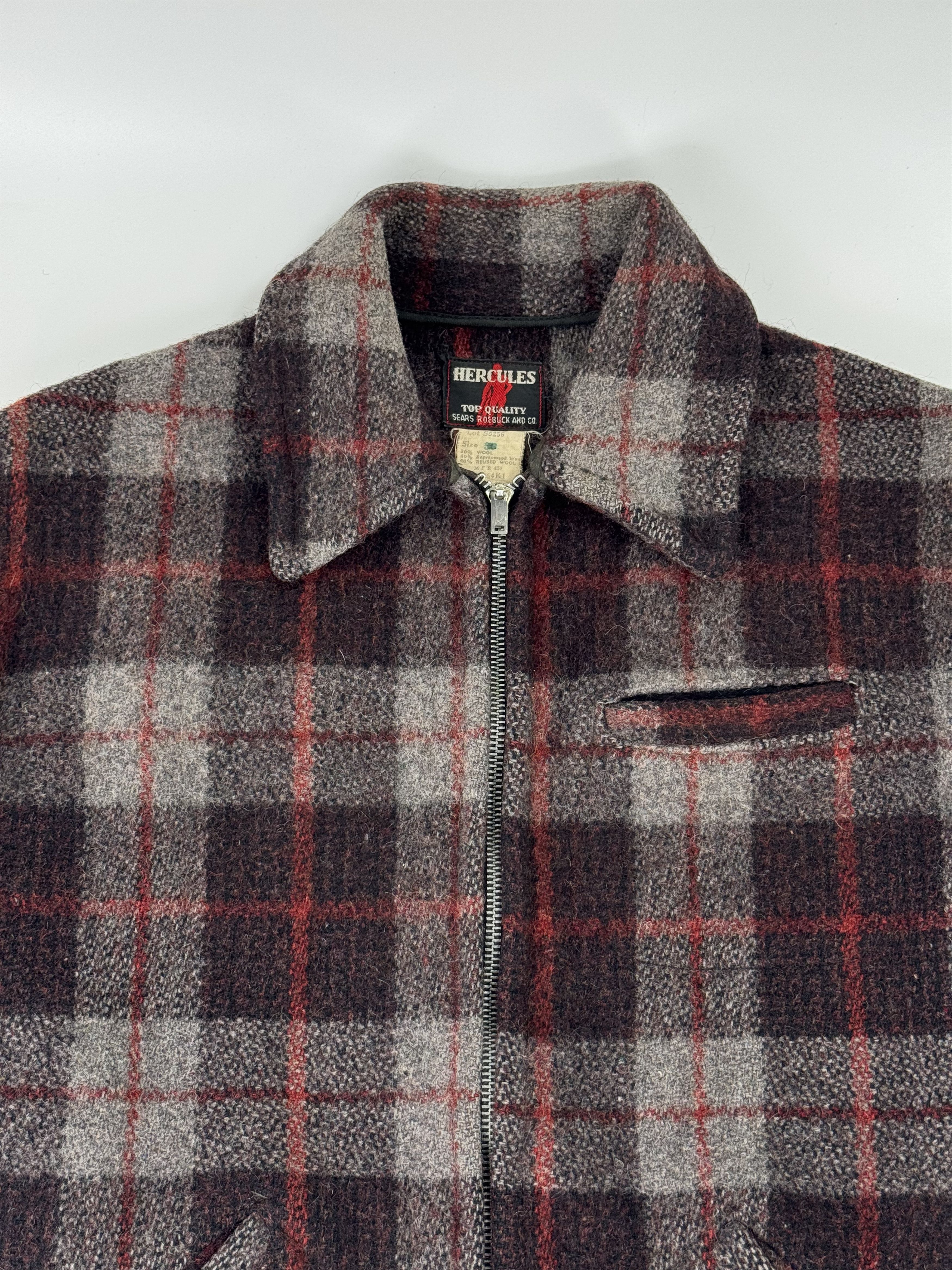 Vintage 1940s Vintage Sears Hercules Wool Half Belt Jacket 36 40s Size US S / EU 44-46 / 1 - 2 Thumbnail