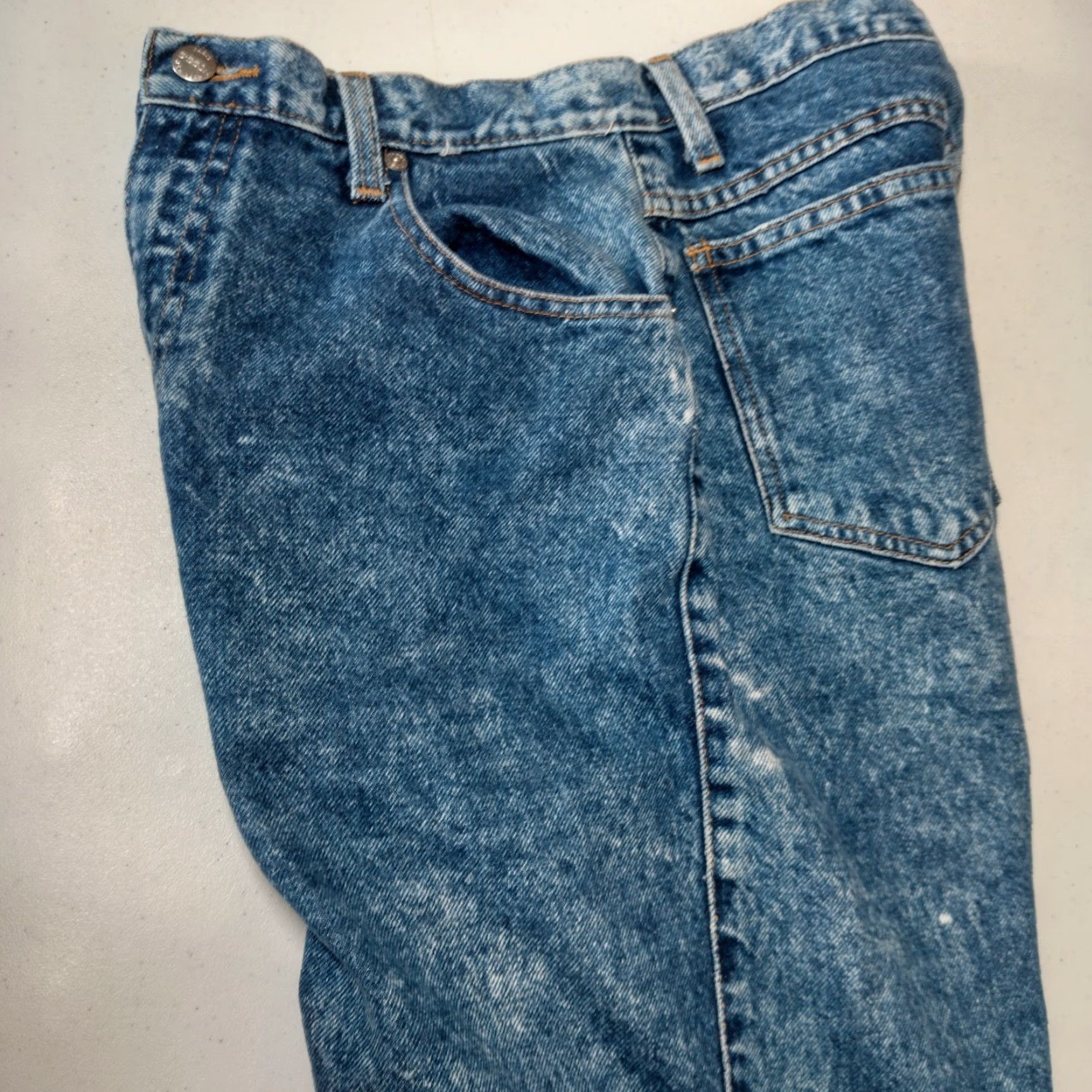 Vintage Vintage Sasson Acid Wash High Waist Jeans Women 14 Blue 80s 90s Retro Denim Size 36" / US 14 / IT 50 - 7 Thumbnail