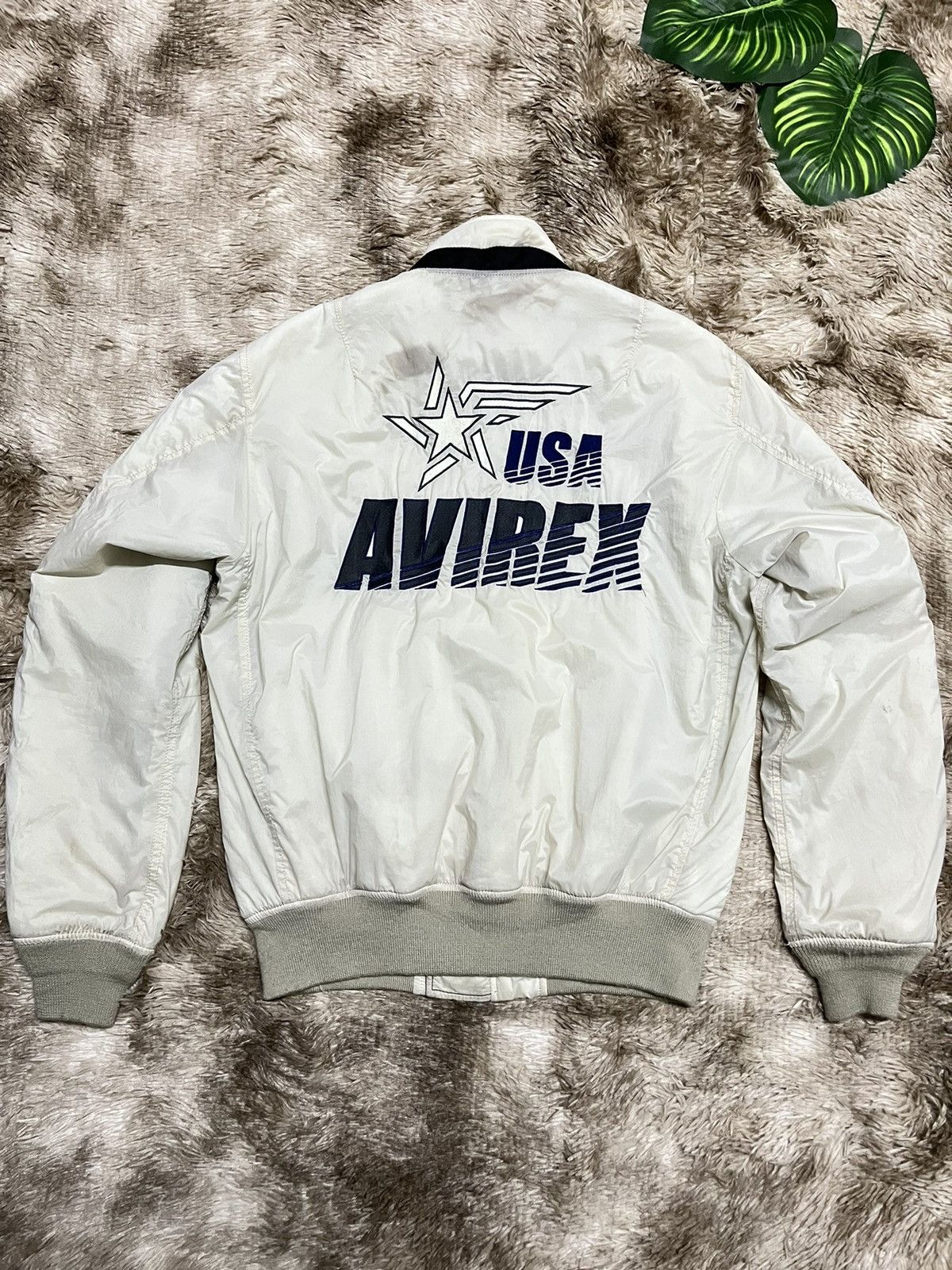 Avirex RARE Avirex USA Embroidery Spell Out Bomber Jacket Size US L / EU 52-54 / 3 - 1 Thumbnail