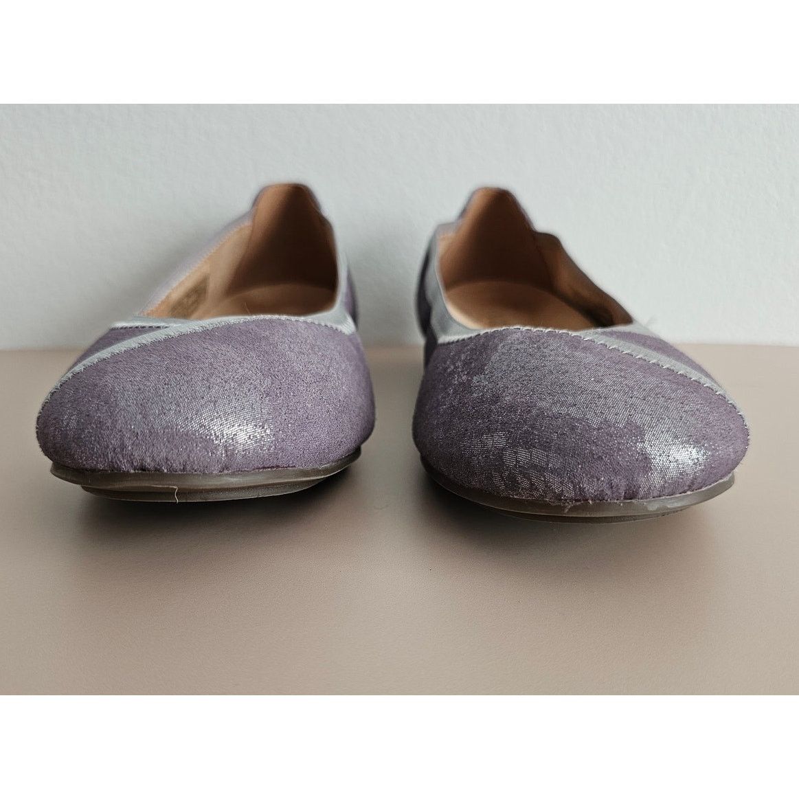 Vionic VIONIC Leather Caroll Purple Ballet Flats w/Arch Support 8 Size US 8 / IT 38 - 2 Thumbnail