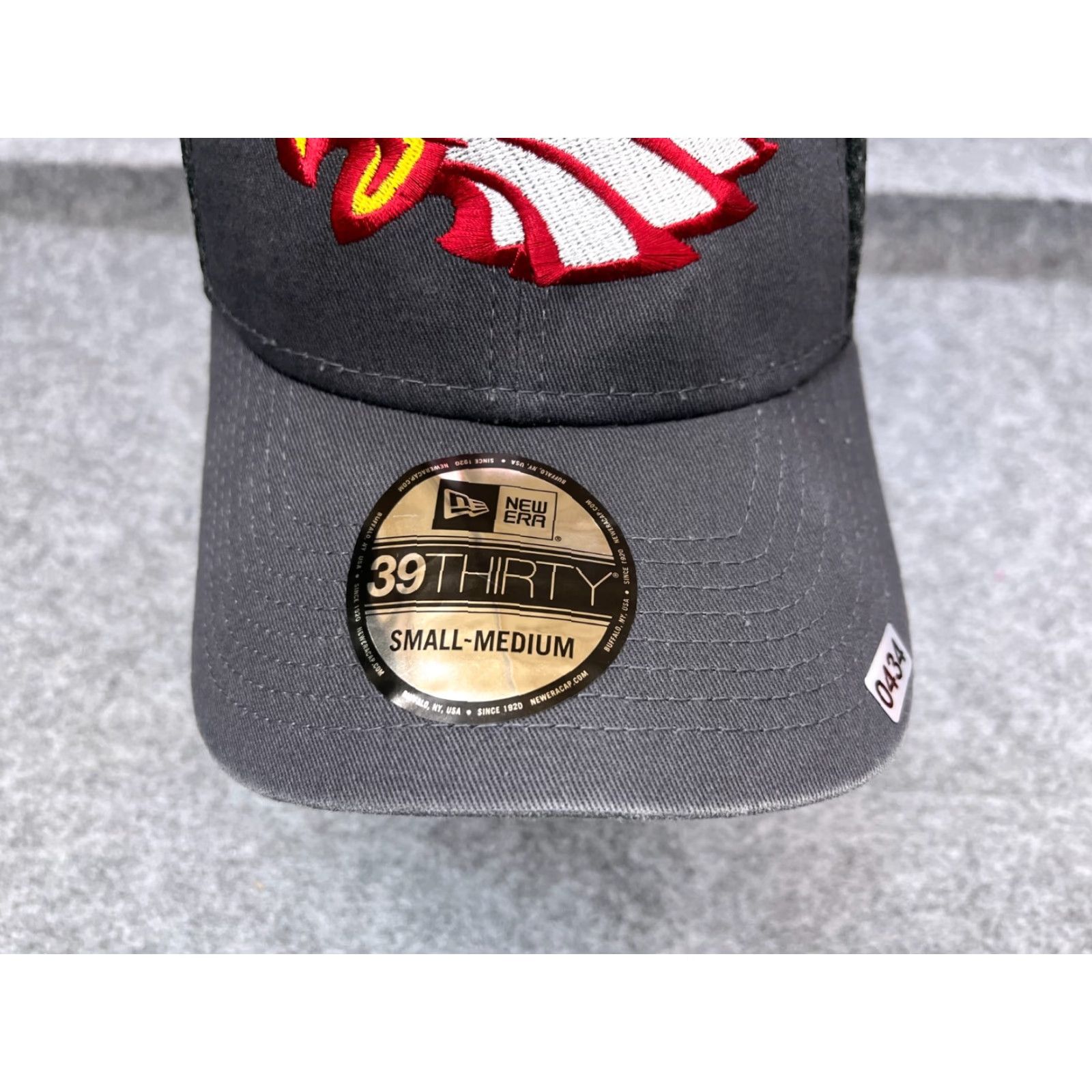 New Era Eagles New Era Hat Fitted Adult Medium Gray 100% Polyester 39Thirty Trucker Size ONE SIZE - 3 Thumbnail