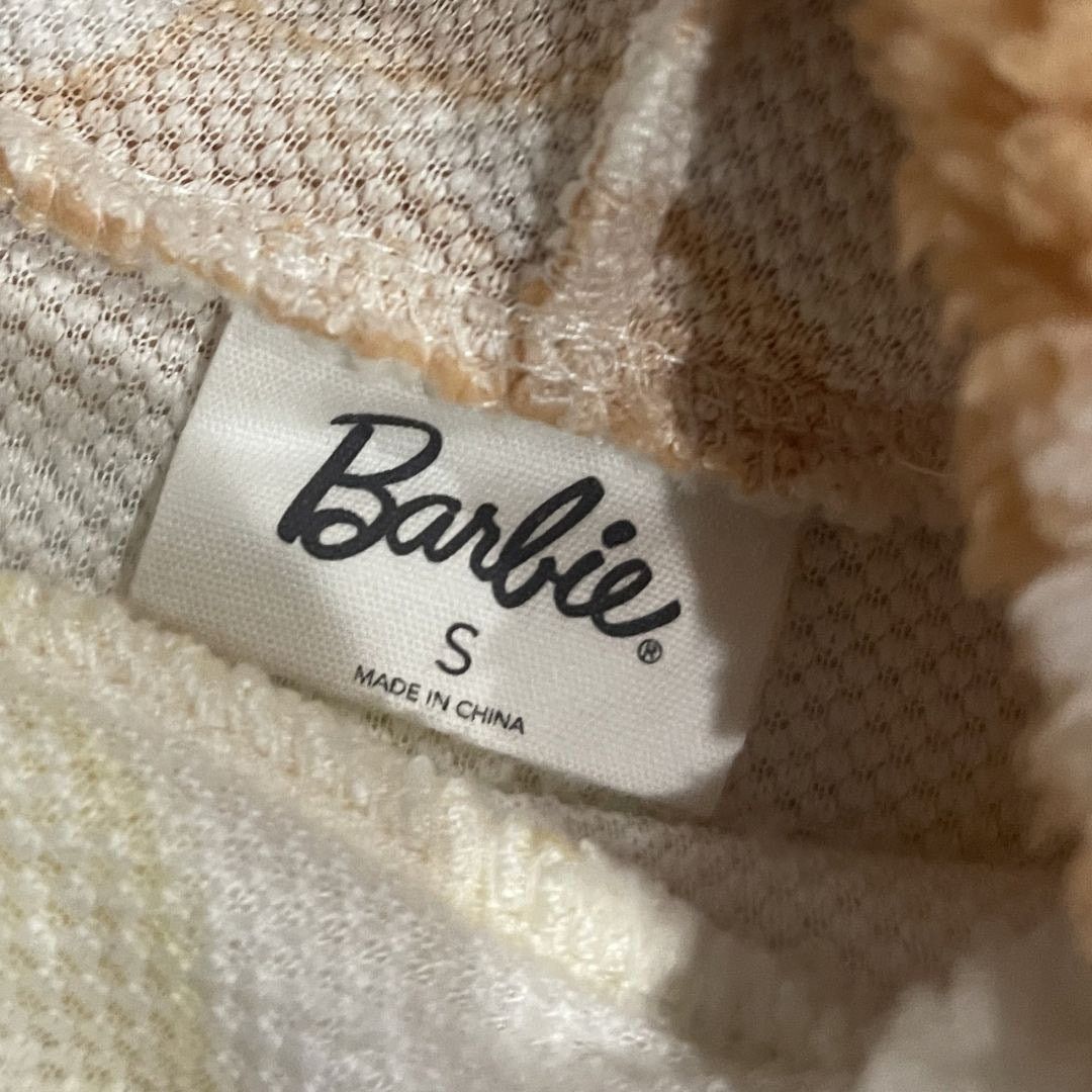 Other Barbie Movie Fuzzy Fleece Sherpa Flower Daisy Hoodie Sweater Size S / US 4 / IT 40 - 3 Thumbnail