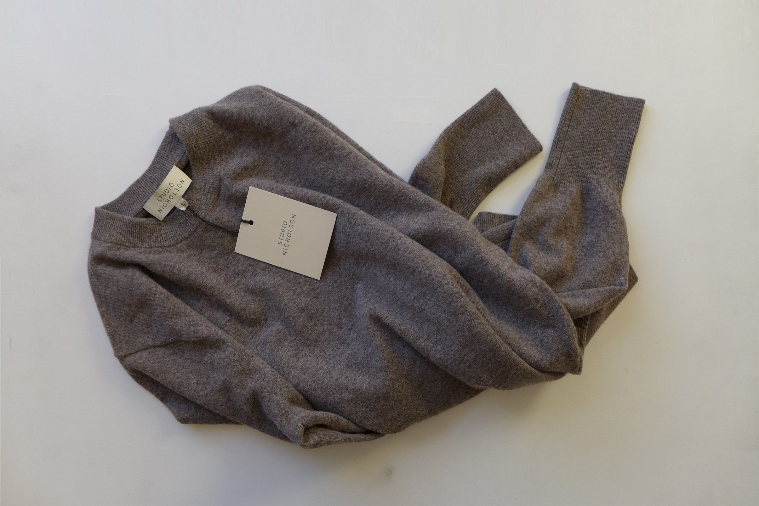 Studio Nicholson Studio Nicholson Fisherman Rib Sweater - Graphite Wool Size US S / EU 44-46 / 1 - 7 Thumbnail