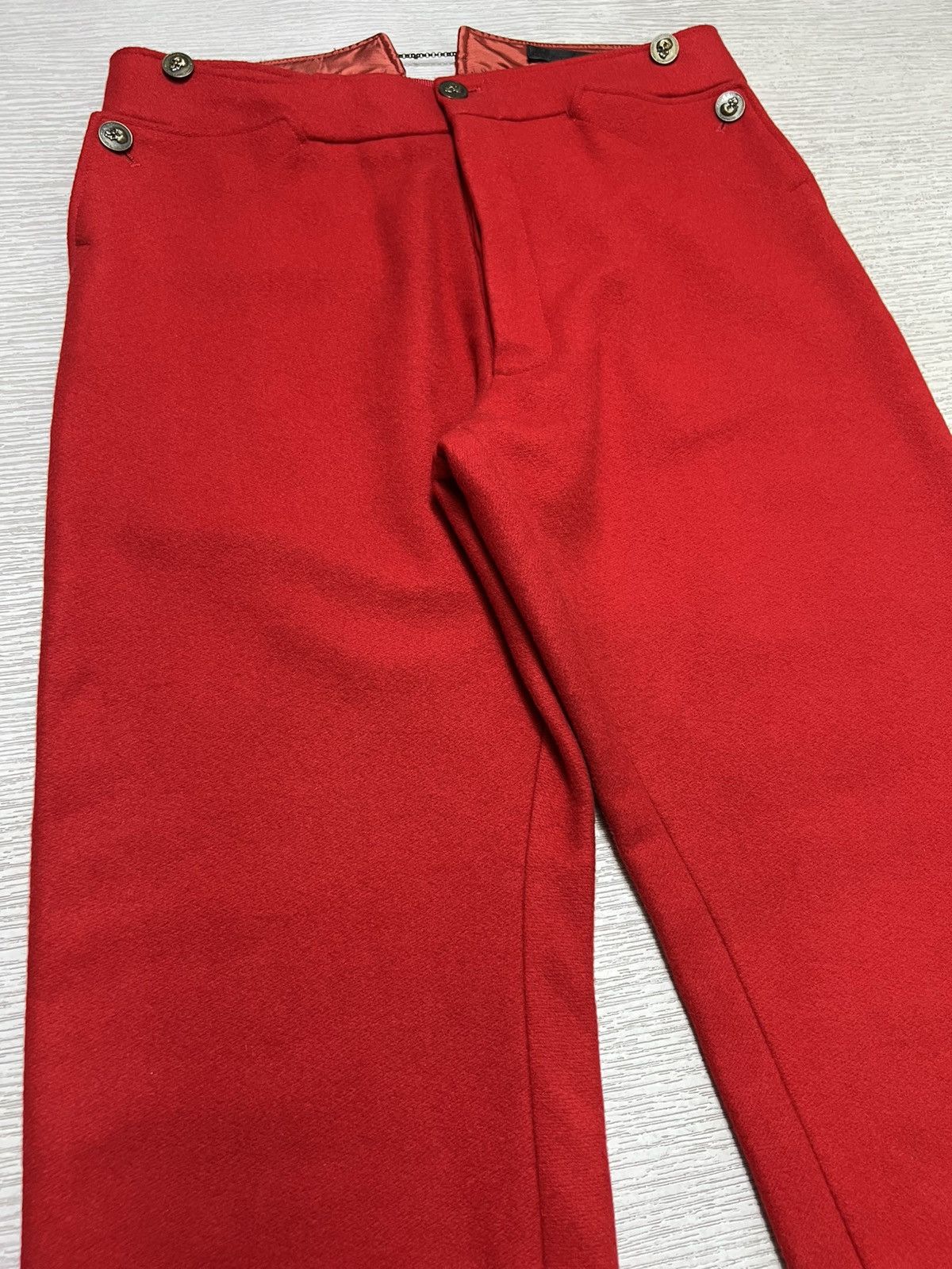 Alexander McQueen Alexander McQueen - FW11 - Coin Detail Wool Cropped Trousers Size US 30 / EU 46 - 7 Thumbnail