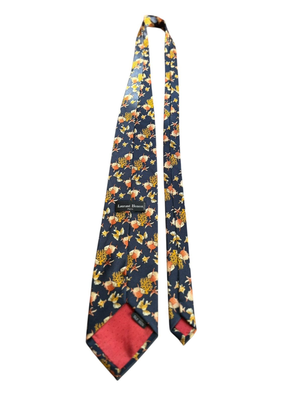 Other Laurant Benon Paris Vintage Navy Silk Marine Motif Tie Size ONE SIZE - 6 Thumbnail