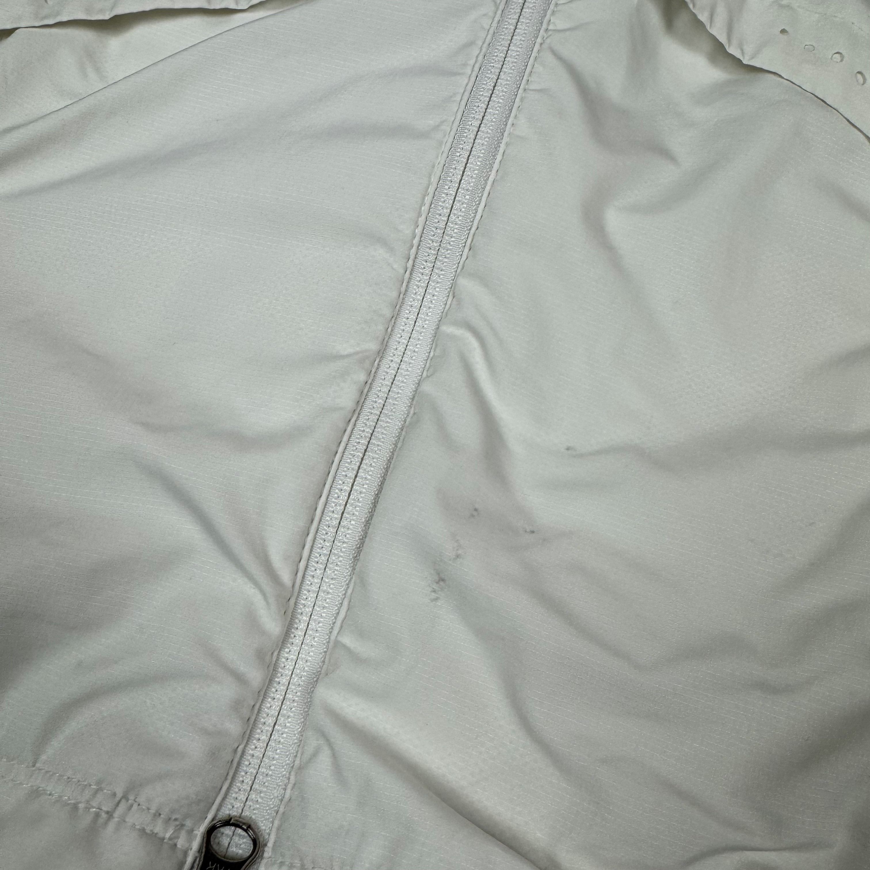 Nike × Vintage Nike Women's White Solo Swoosh Hooded Full Zip Jacket Large Size L / US 10 / IT 46 - 4 Thumbnail