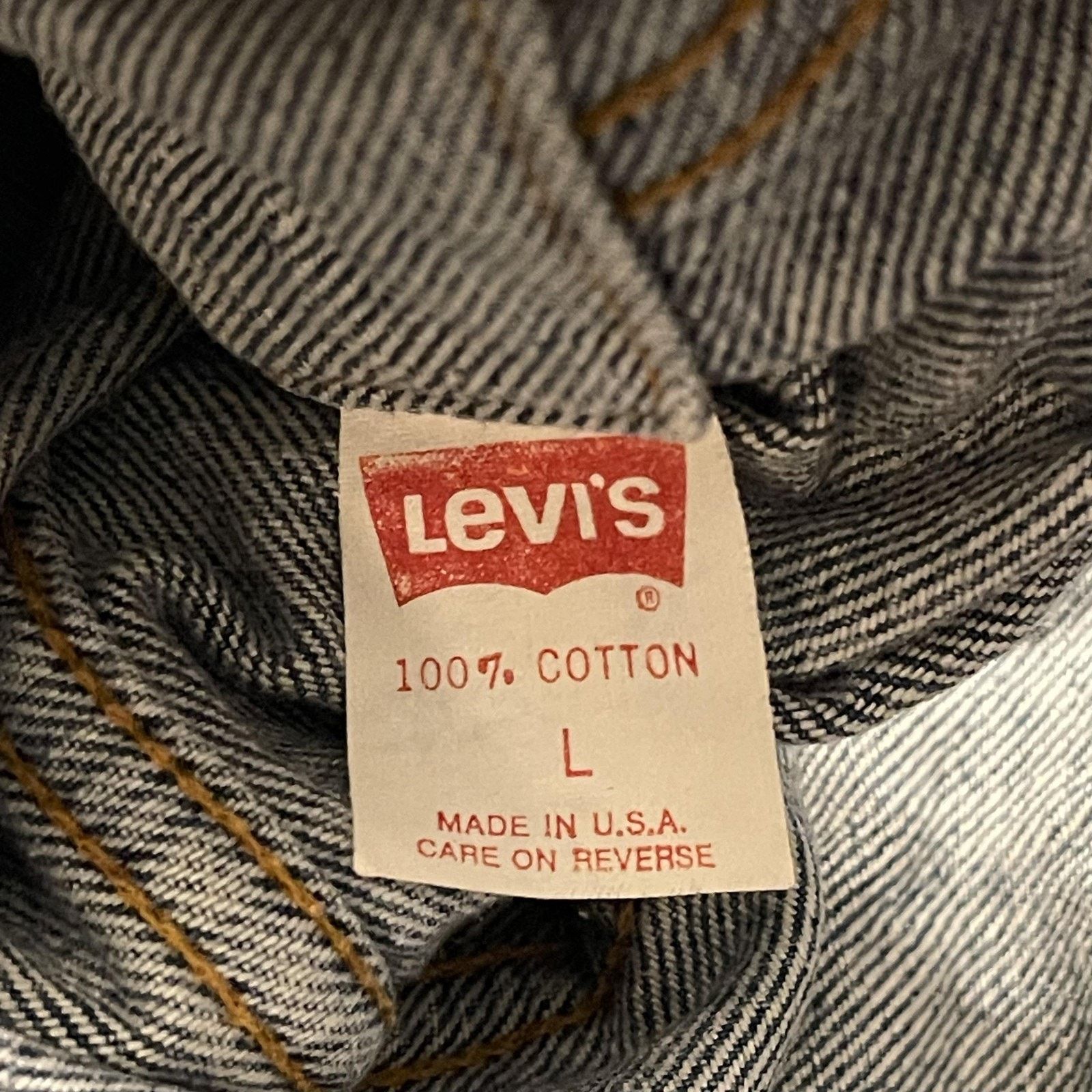 Levi's Vtg Levis Jacket Mens L Acid Wash Denim Trucker Made USA 90s Size US L / EU 52-54 / 3 - 8 Thumbnail