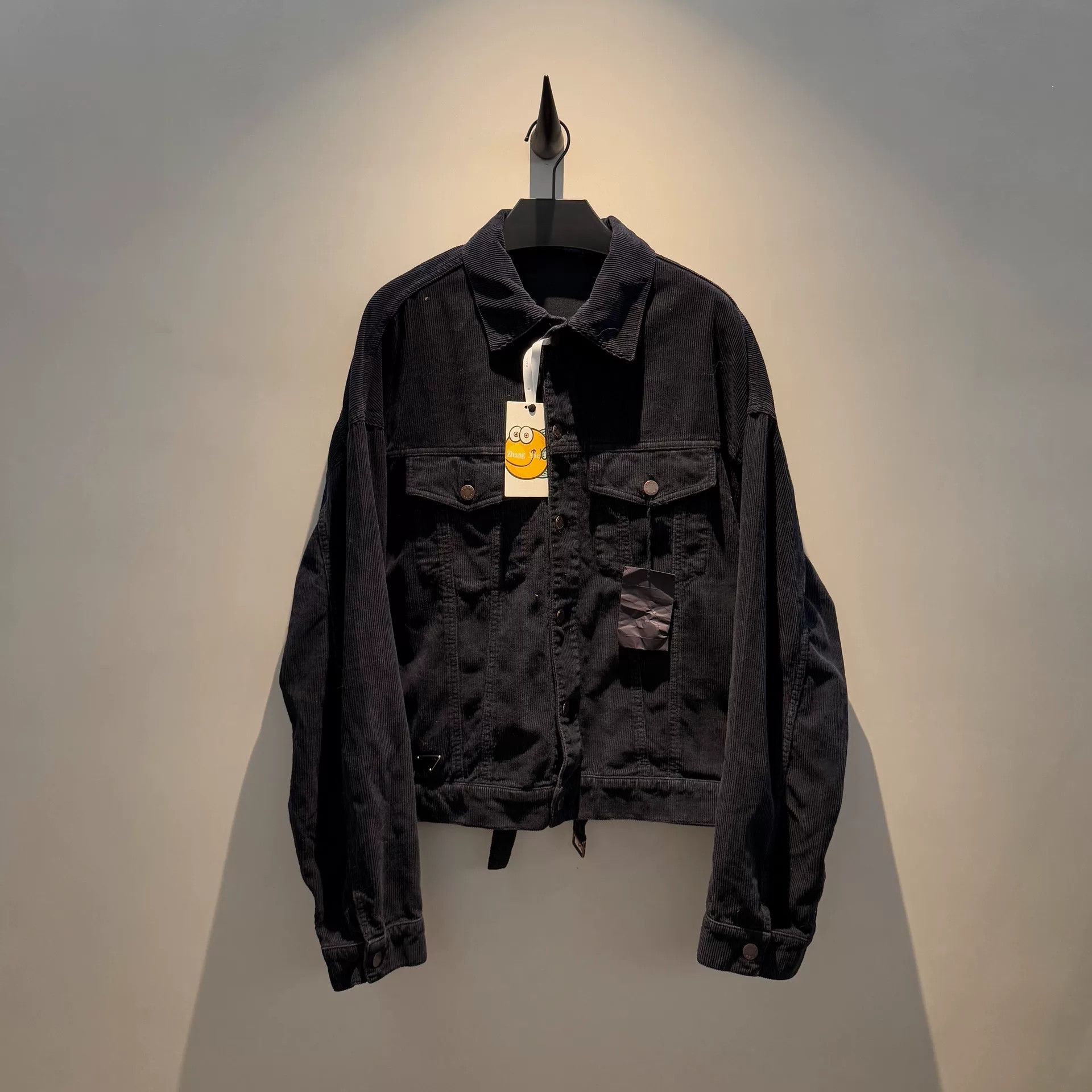 Prada Prada Corduroy Triangle Logo Coat Size US M / EU 48-50 / 2 - 1 Thumbnail