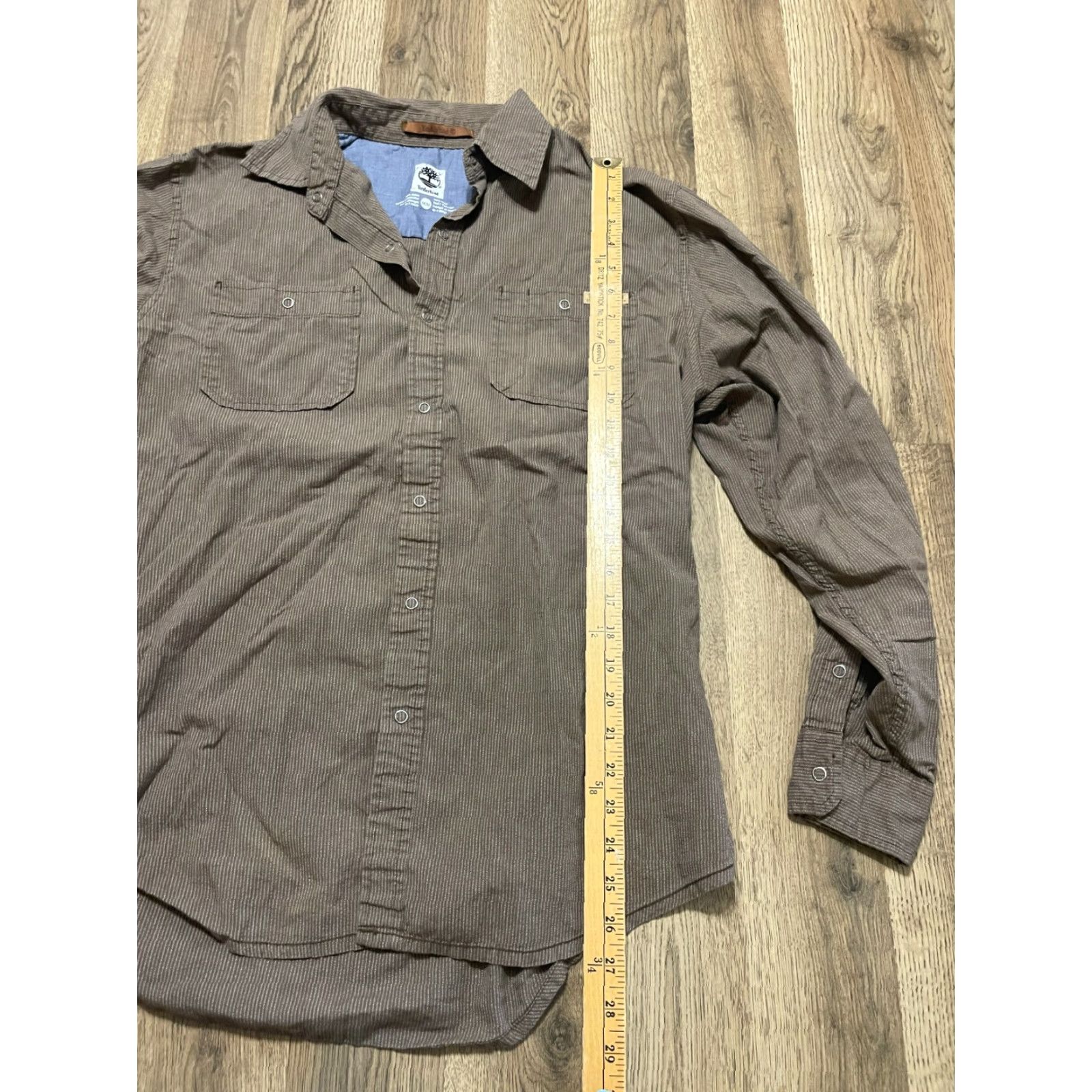Timberland Timberland Shirt Men's Medium Brown Button-Up Long Sleeve Casual Professional Size US M / EU 48-50 / 2 - 7 Thumbnail