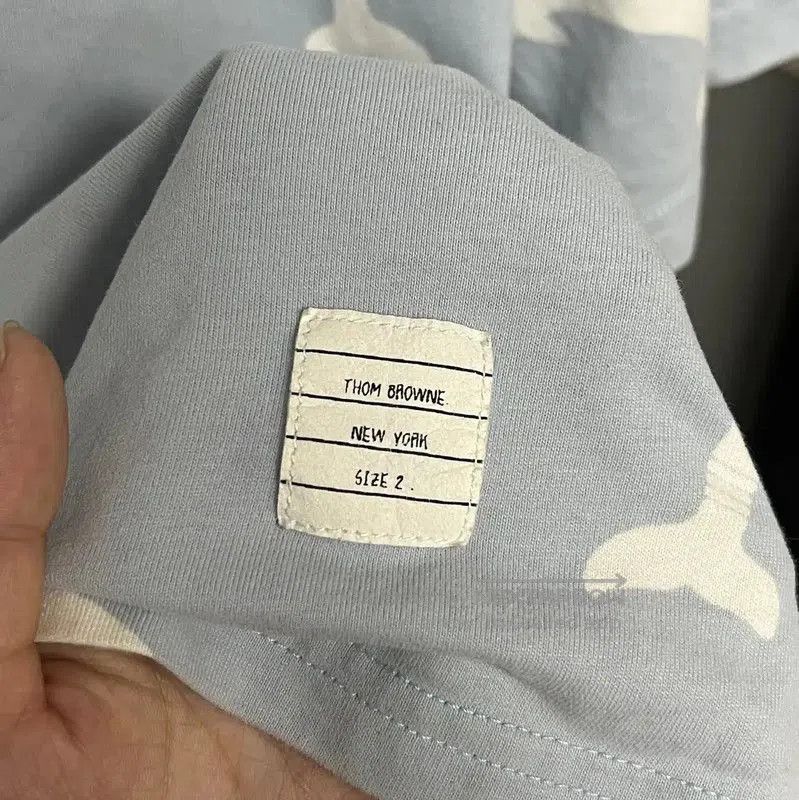Thom Browne Thom Browne Light Blue Cotton Dolphin T-Shirt . Size M / US 6-8 / IT 42-44 - 3 Thumbnail