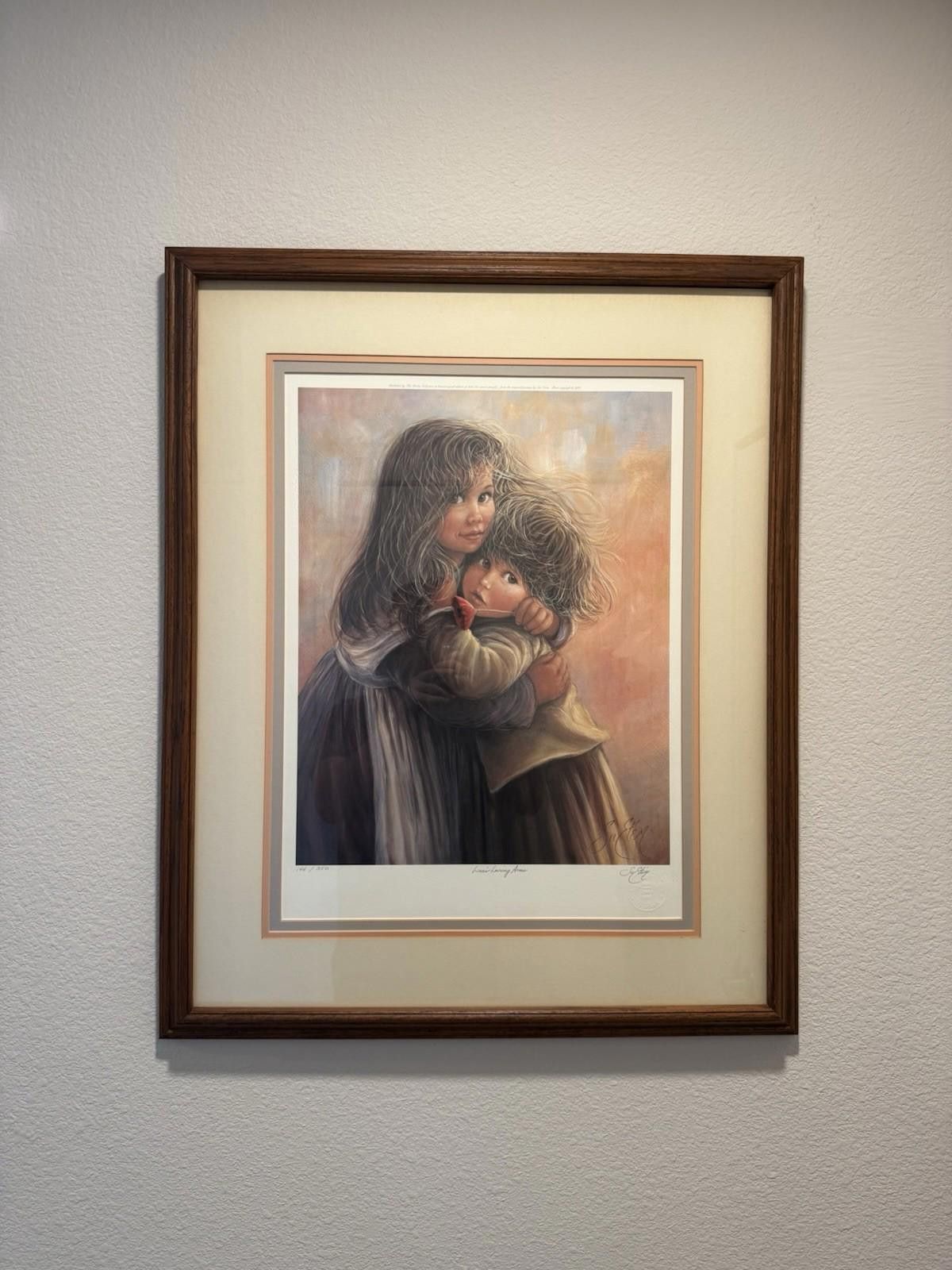 Other Sue Etem Lisa's Loving Arms Signed Lithograph 144/350 Framed Size ONE SIZE - 2 Thumbnail