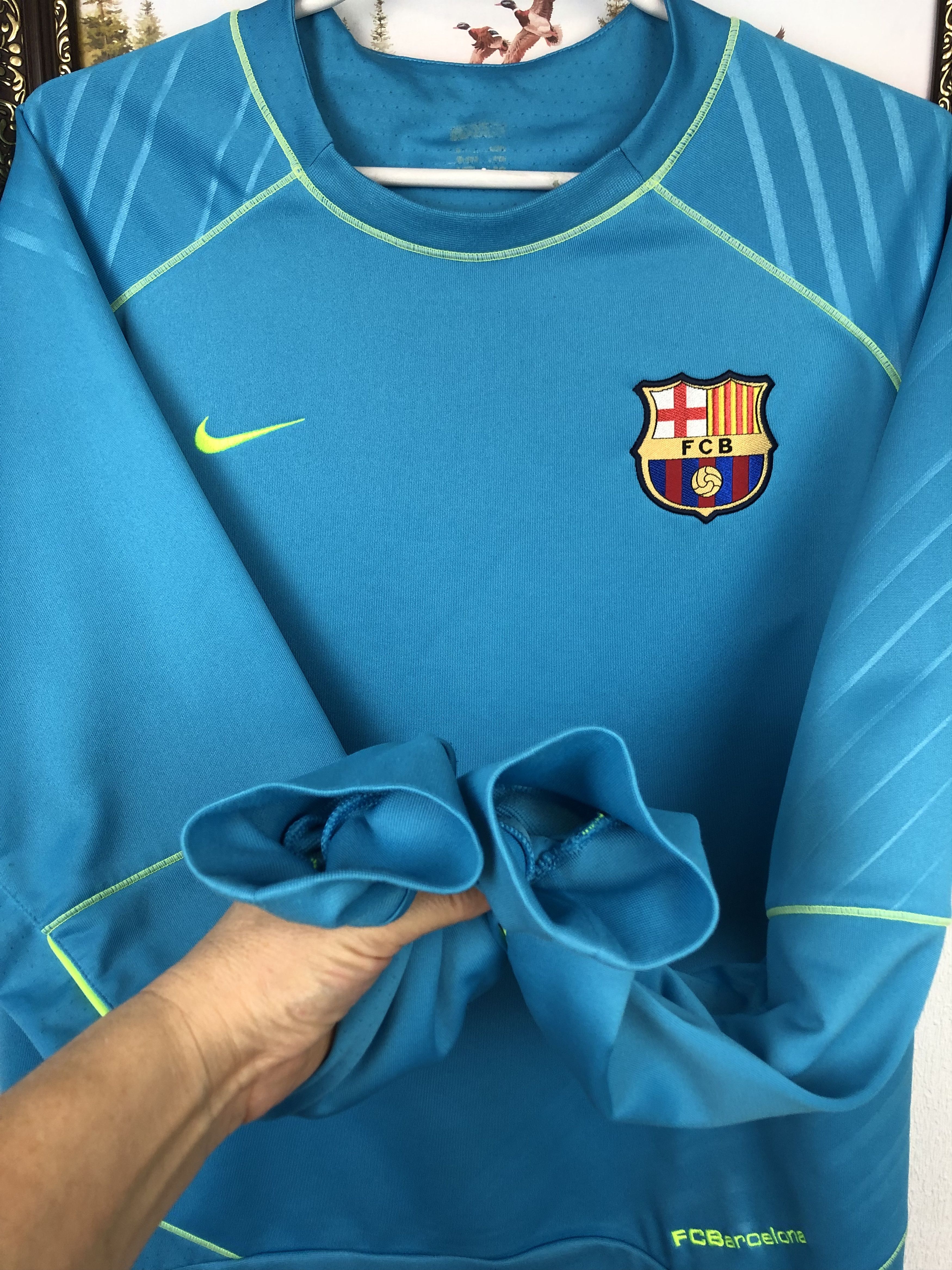 Nike × Vintage Vintage Nike FC Barcelona Football Sweatshirt Soccer Jacket Size US M / EU 48-50 / 2 - 5 Thumbnail