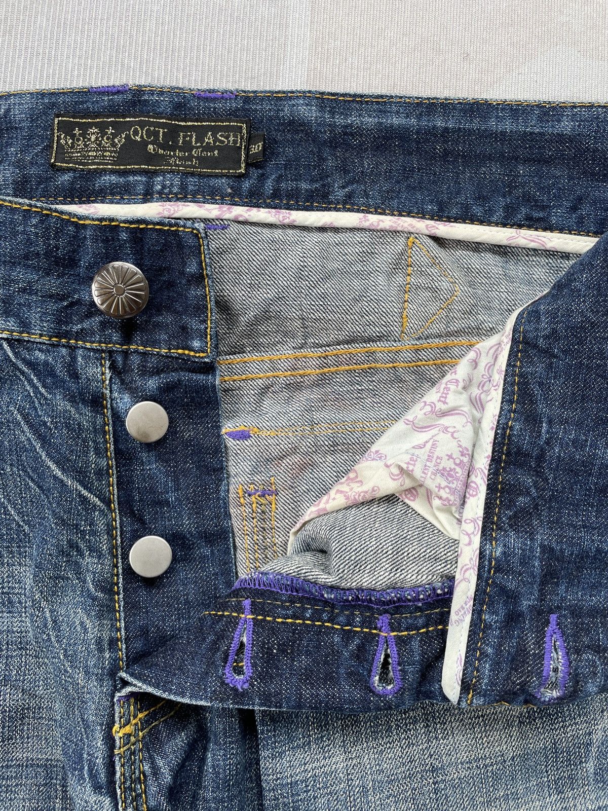 Designer Oct Flash Buckle Back Jeans (P100) Size US 31 - 7 Thumbnail