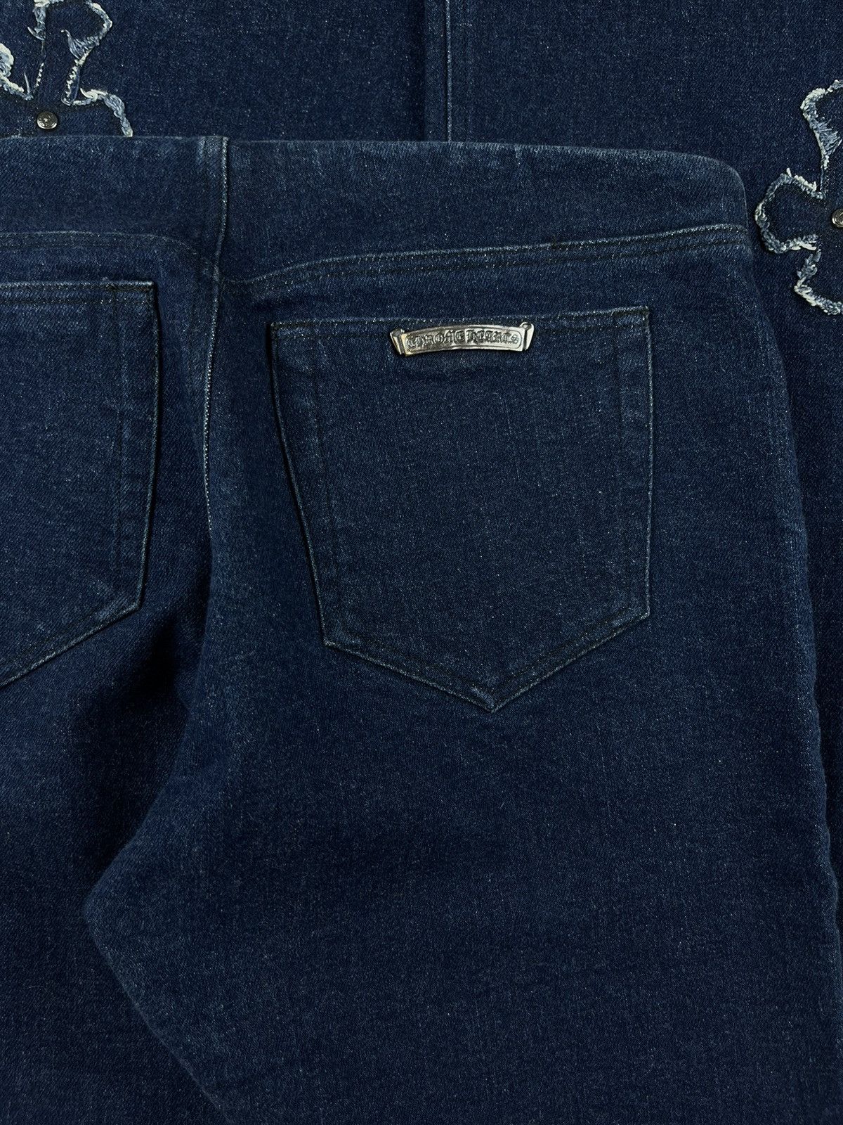 Chrome Hearts Chrome Hearts Cemetery Denim Patch Flared Stretch Jeans Size 32" / US 10 / IT 46 - 9 Thumbnail
