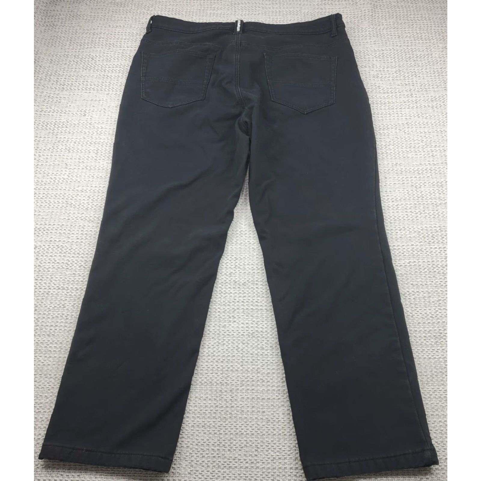 Vintage CAT Caterpillar Pants Cold Weather Fleece Lined Mens 40/32 Black Cotton Workwear Carpenter 5-Pocket Regular Straight Size US 40 / EU 56 - 2 Thumbnail